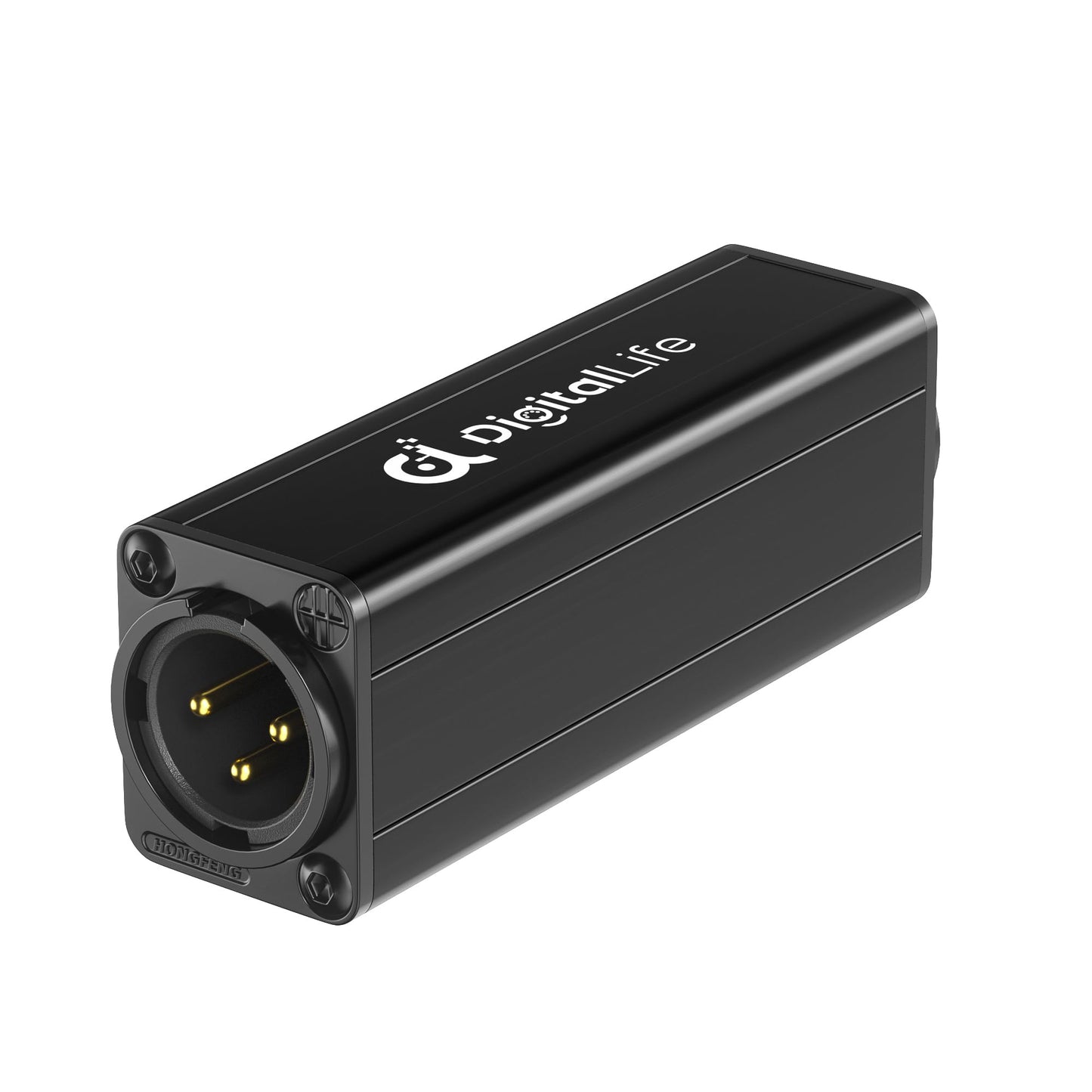 DigitalLife HumBlock XLR Series | Single-Channel XLR Audio Ground Loop Noise Isolator - Hum Eliminator - Passive, XLR-A600, M/F, 1-Pack (Not Compatible with P24/P48 Powered Microphones)