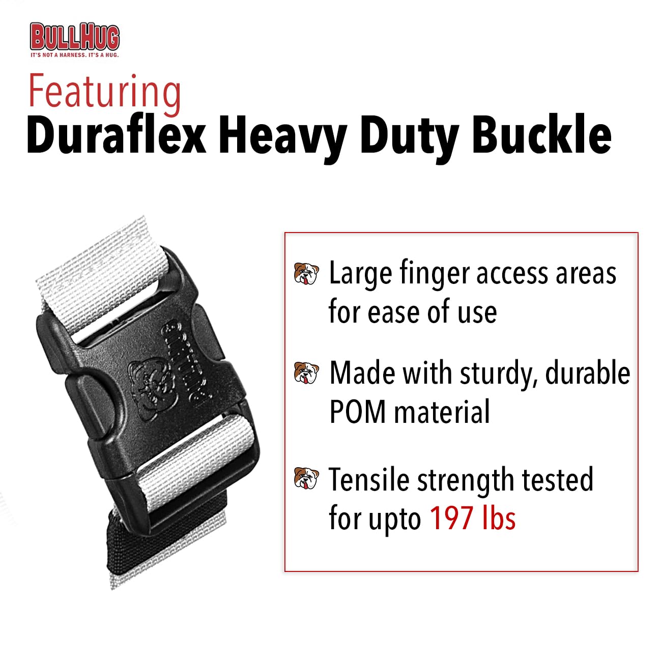 BULLHUG Adjustable Dog Harness – No Pull, No Choke – for English Bulldogs, French Bulldogs, Pugs & Broad-Chested Breeds – Easy, Safe Walks (Pink Floral, Large)