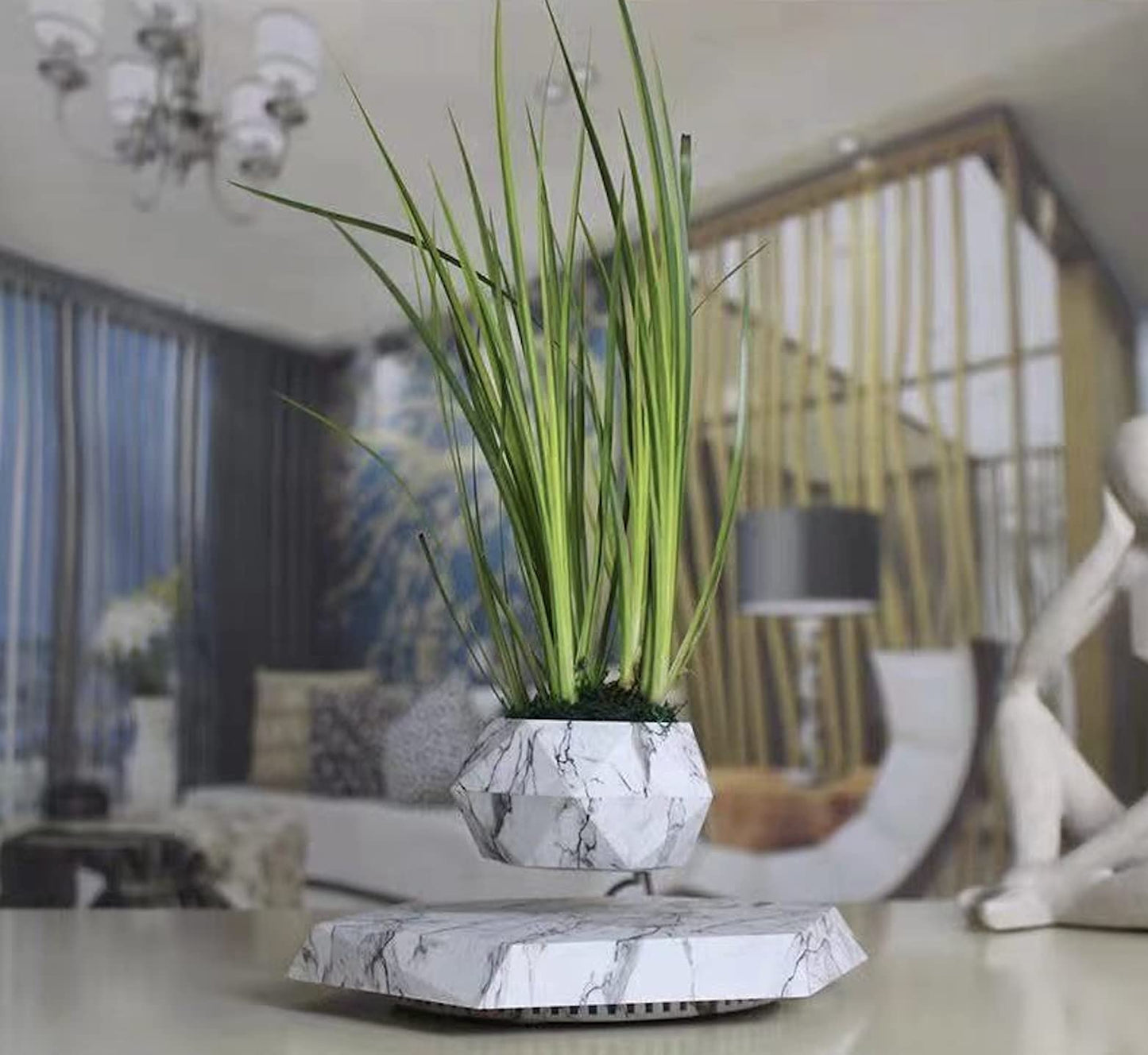 Floating Plant Pot Planter Suspension Air Bonsai Pot Flower Pot Levitating Plant Pot for Home Office