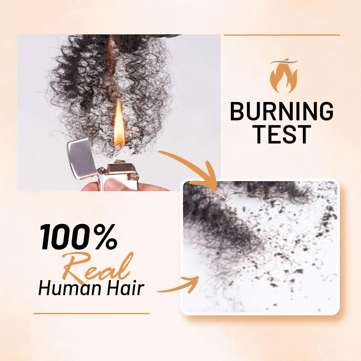 14 Inch Afro Kinkys Bulk Human Hair For Twist,100% Human Hair 4C Kinky-Curly for Dreadlocks, Loc Repair, Braiding Hair(Natural Black, 50 Gram)