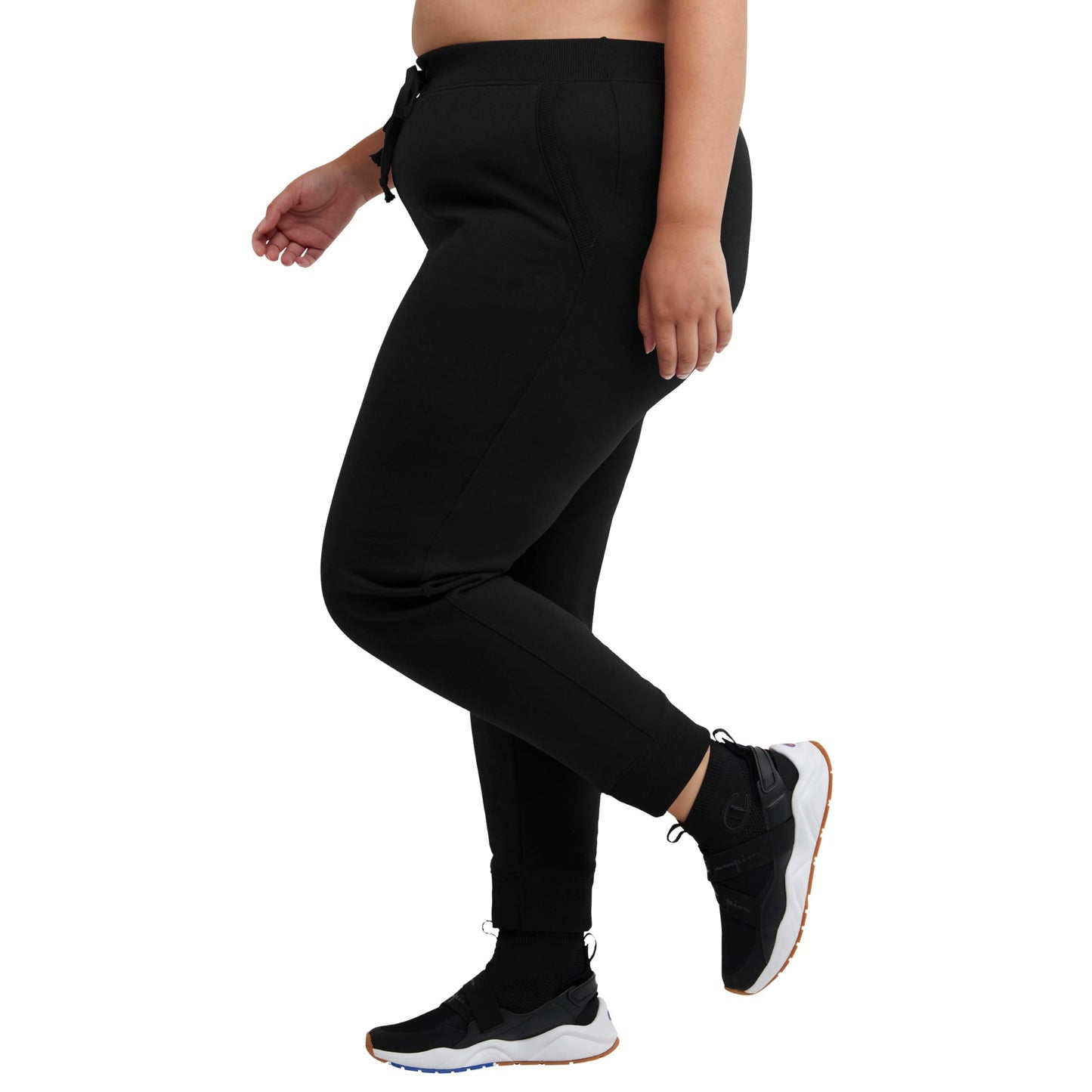 Champion, Powerblend, Fleece Joggers, Comfortable Pants for Women, 29" (Plus, Black, 1X