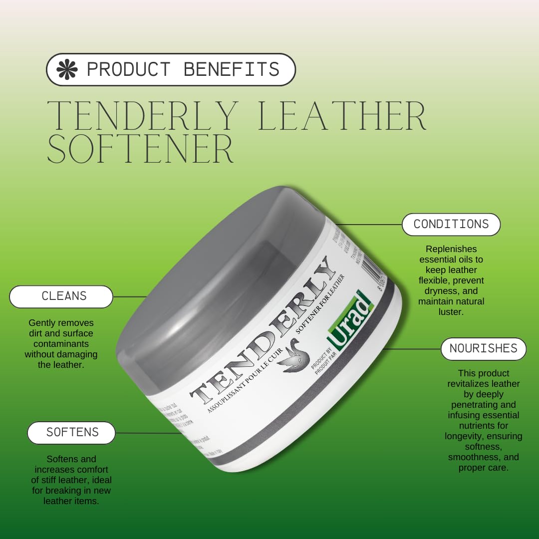 URAD Tenderly Leather Softner - Moisturize, Protect and Soften Any Type of Leather - 5 oz…