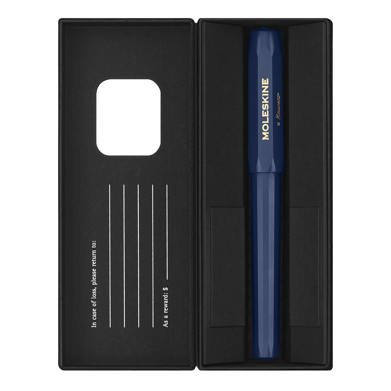 Moleskine x Kaweco, Roller Pen, 0.7mm Point, Blue with Black Ink