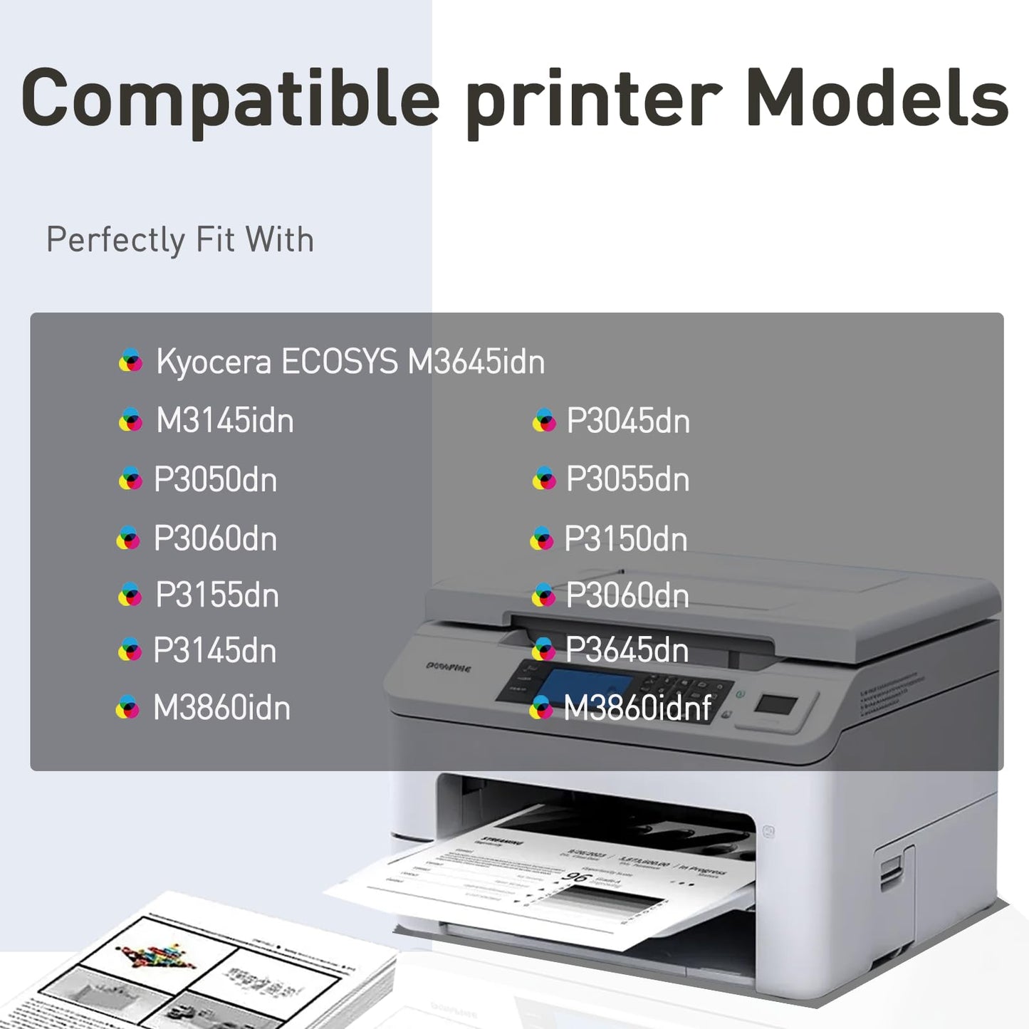 MEGOFFICE Compatible Toner Cartridge Replacement for Kyocera TK3162 TK-3162 for ECOSYS M3645idn, M3145idn, P3045dn, P3050dn, P3055dn, P3060dn, P3150dn, P3155dn, P3260dn, M3145dn ( Black, 2 Pack)