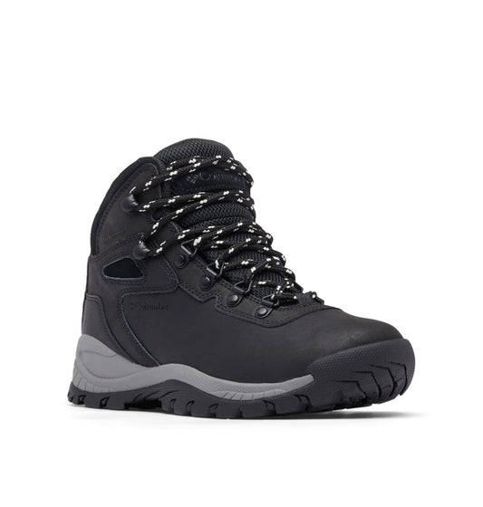Columbia Womens Newton Ridge Lightweight Waterproof Hiking Boot, Black/Chalk, 5.5