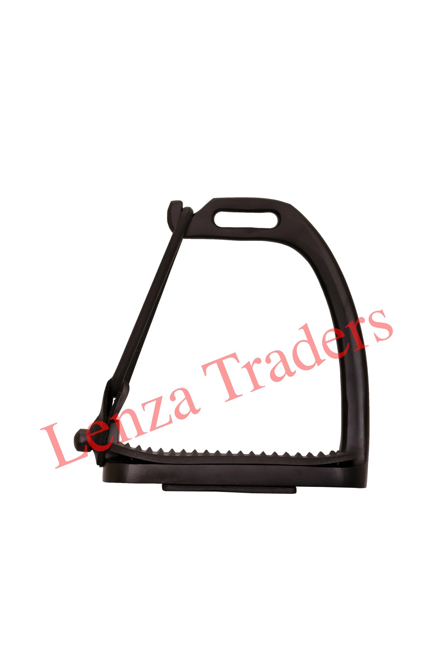 Peacock Black Matte Safety Stirrups Horse Riding S/Steel with TREADS (4.5" inch)