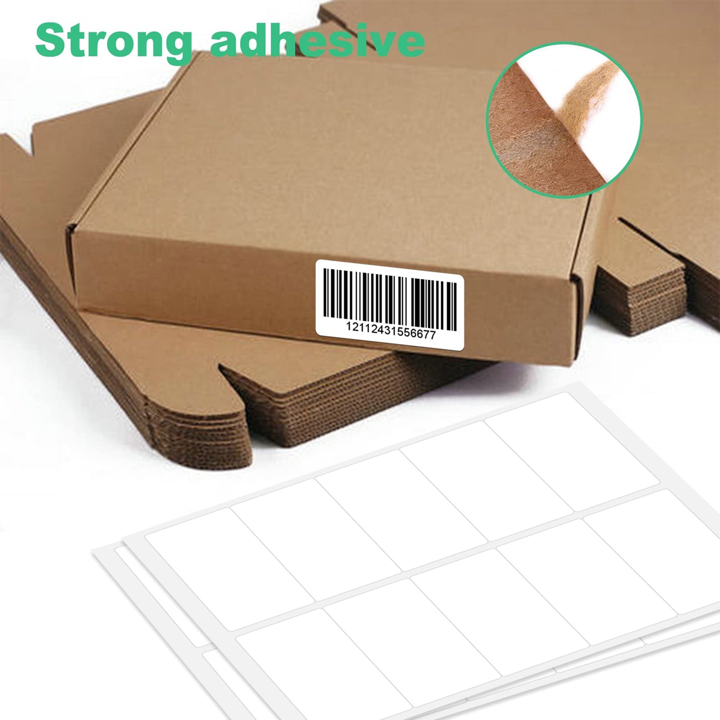 RBHK 2x4 Shipping Address Labels - 10 Labels per Sheet, 500 Sheets, 5000 Labels - Printable Sticker Labels for Laser/Inkjet Printer - Permanent Adhesive Mailing Labels