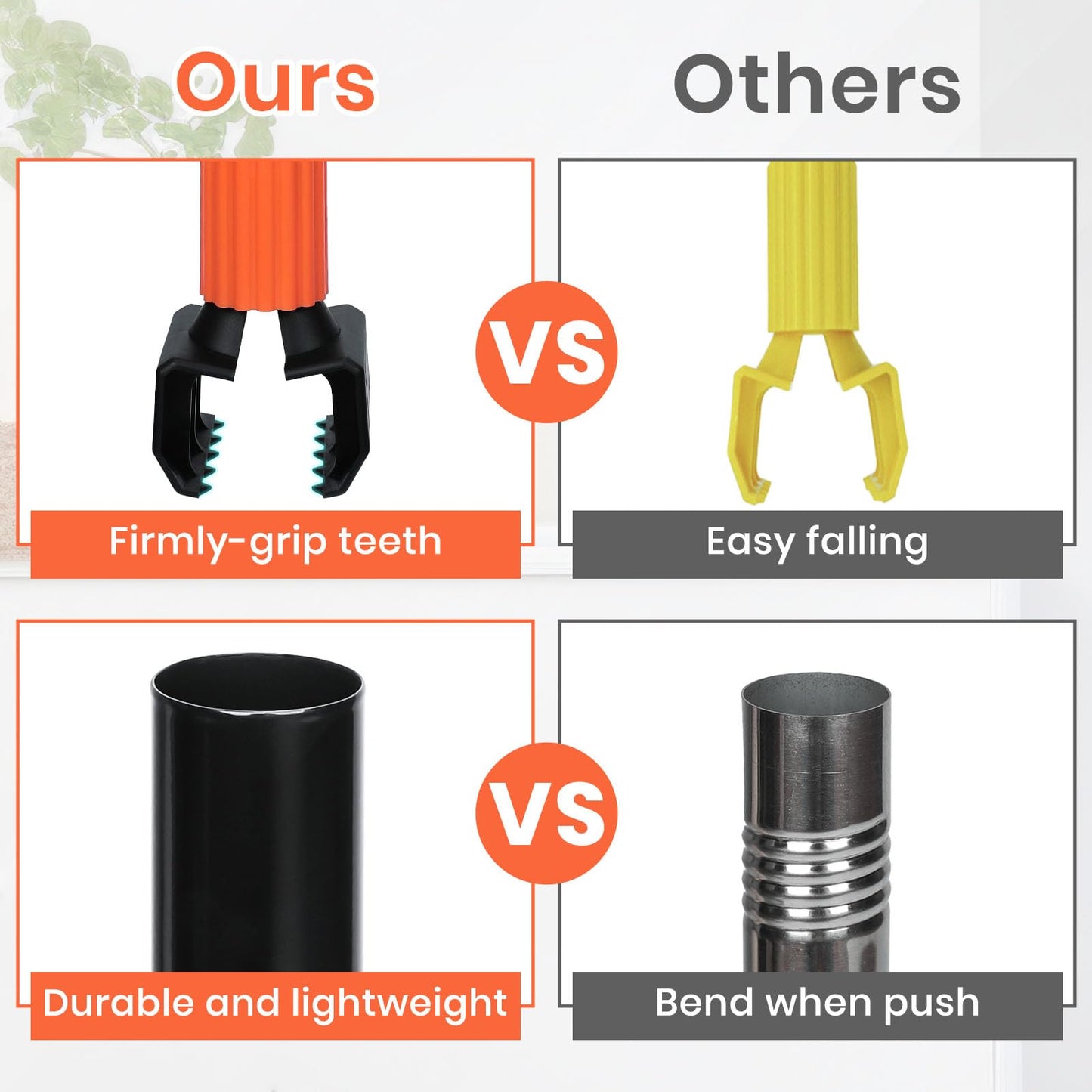 Commercial Mop, 58" Heavy Duty Industrial Mops for Floor Cleaning, String Cotton Mops Wet Mop Professional Janitor Mop for Home,Garage,Office, Workshop, Warehouse-Safety Orange