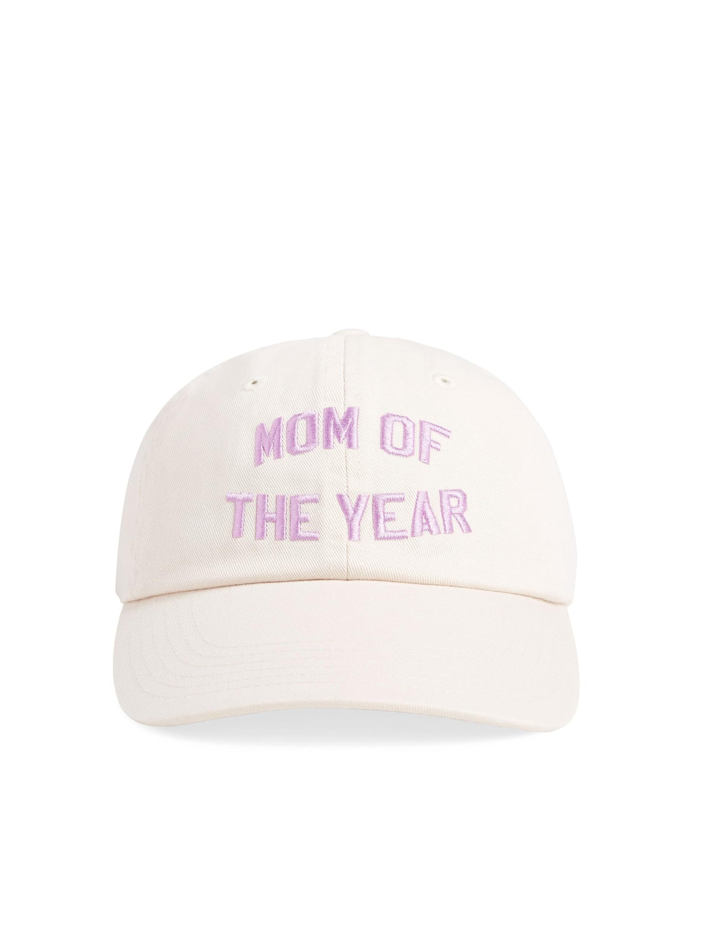 Favorite Daughter Women's Mom of The Year Baseball Hat, Khaki Lavender, One Size