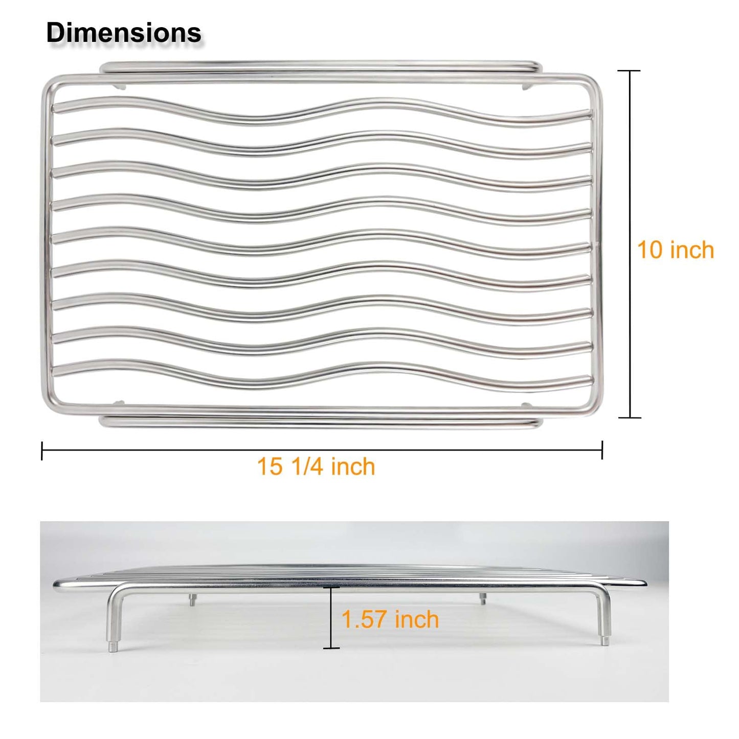 304 Stainless Steel Infrared Side Burner Grid for Napoleon Prestige 500 665 450 Pro 500 665 450 LEX 485 Rogue SE 425 525 625 Grill Replacement Parts BBQ Accessories Cooking Grate S83012 N305-0076