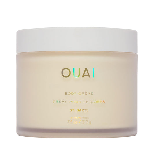 OUAI Body Cream, St. Barts - Hydrating Whipped Body Cream with Cupuaçu Butter, Coconut Oil and Squalane - Softens Skin and Delivers Healthy-Looking Glow - Sulfate-Free Skin Care - 7.5 Oz