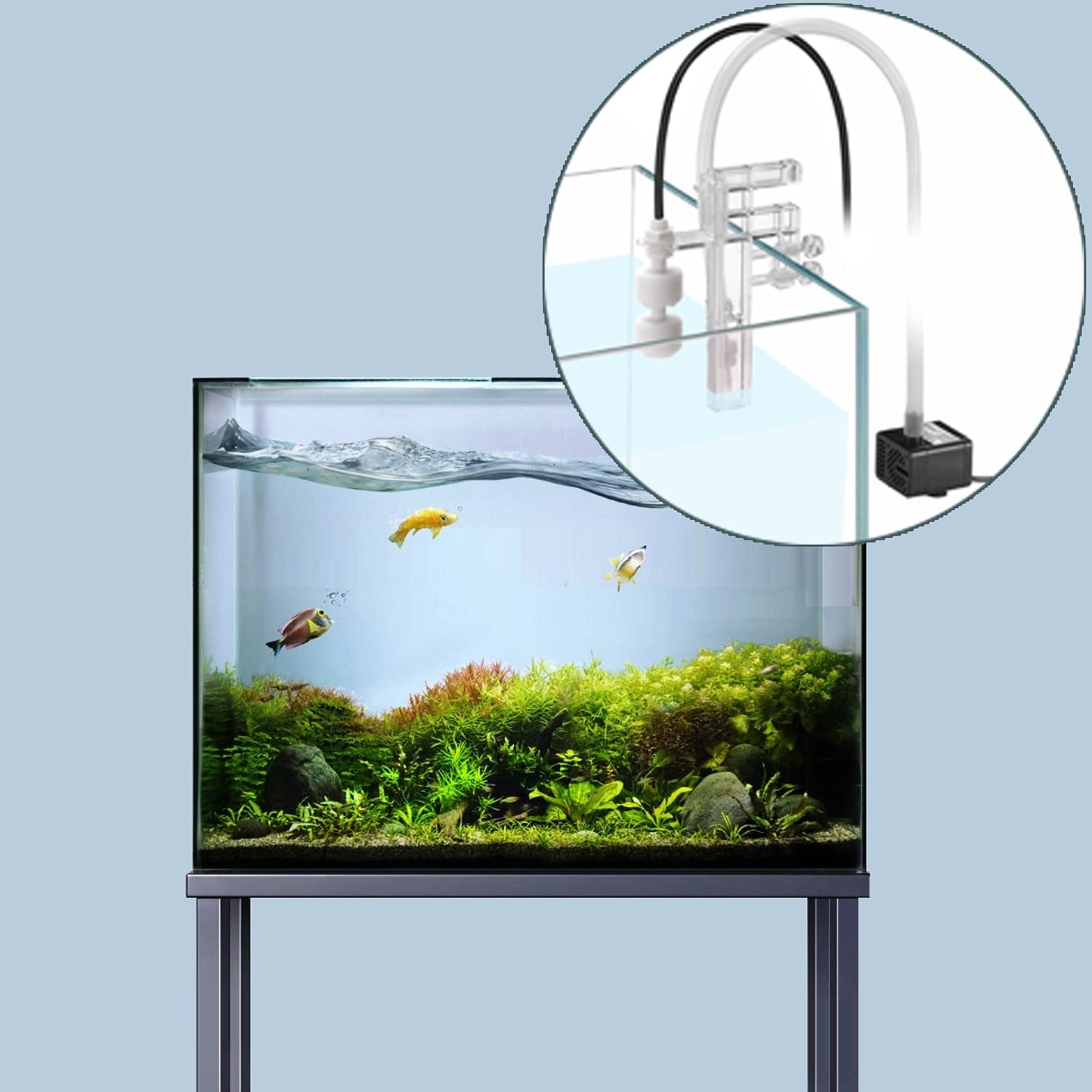 DIGITEN Auto Top Off System, Fish Tank Sump Water Filler Refiller, Automatic ATO System for Aquarium with Pump
