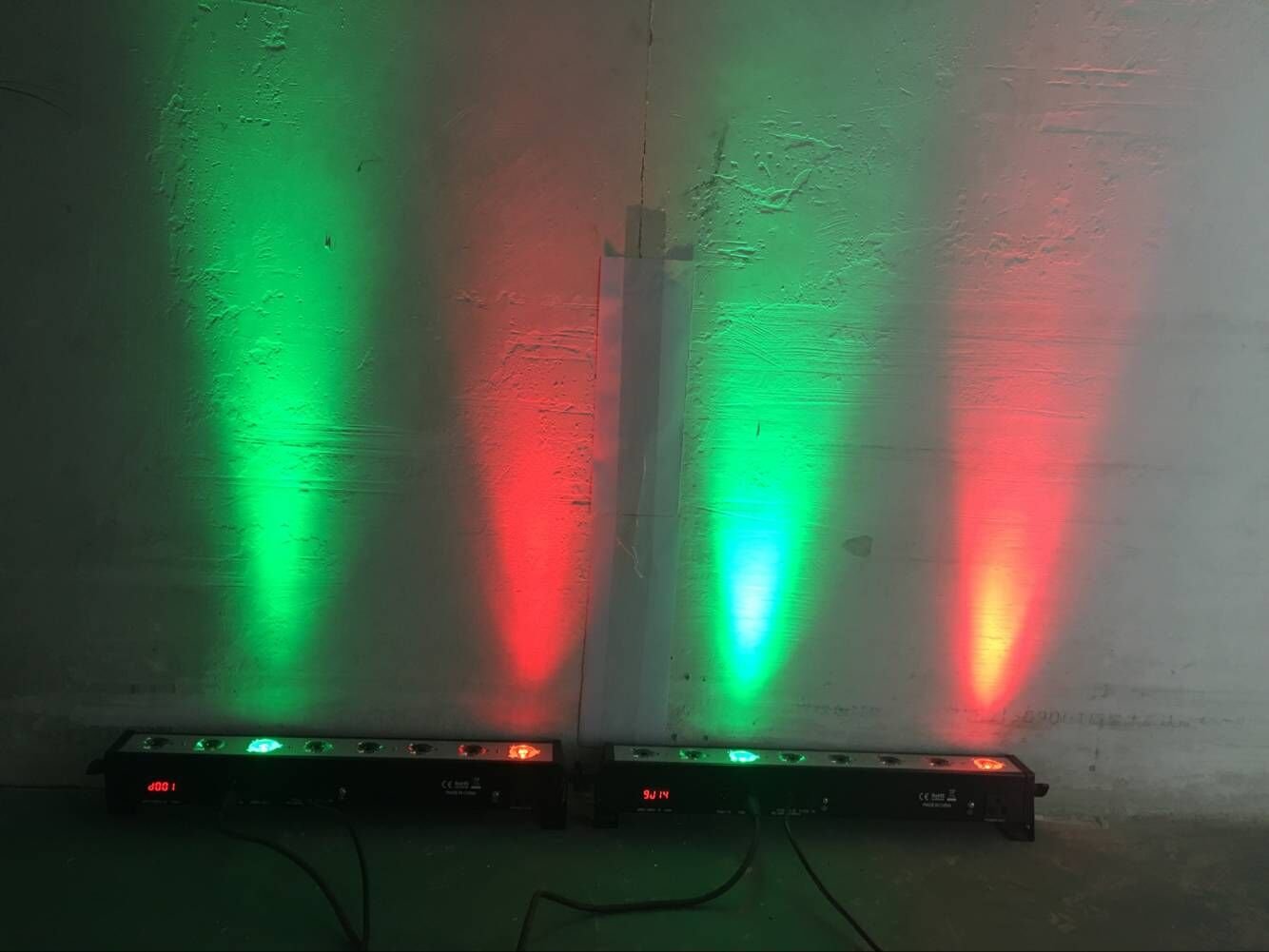 LED Par bar Wall wash Stage Light,SENLAN 8pcsX3W RGB 3-in-1 LED and Full Aluminum House of 7 Modes DMX512 for Disco/Party/Theater