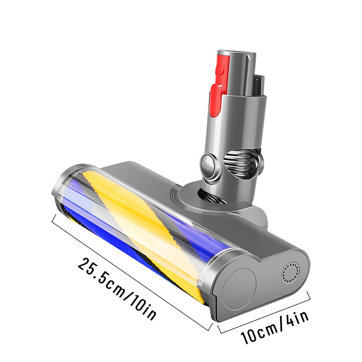 Updated Dust Detect Vacuum Attachment for Dyson G5 V15 V11 V10 V8 V7 Cleaner, Hardwood Floor Head Soft Roller Brush Replacement Accessories Part with Optical Green Light–Enhanced Power,Speed,Lifespan