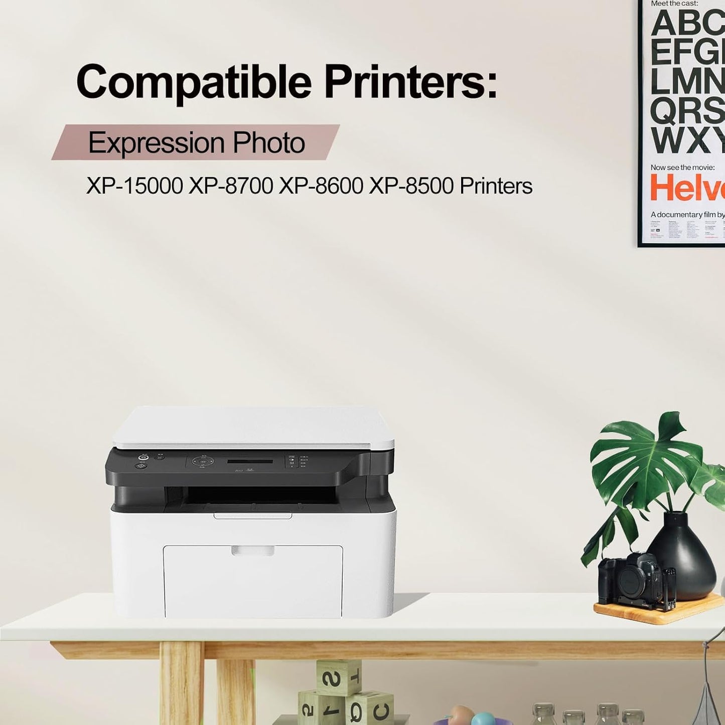 312XL Ink Cartridges Combo Pack Replacement (4-Pack, B/C/M/Y) Compatible 312XL 312 Ink Cartridges Remanufactured for Epson Expression Photo XP-15000 XP-8700 XP-8600 XP-8500 Inkjet Printers