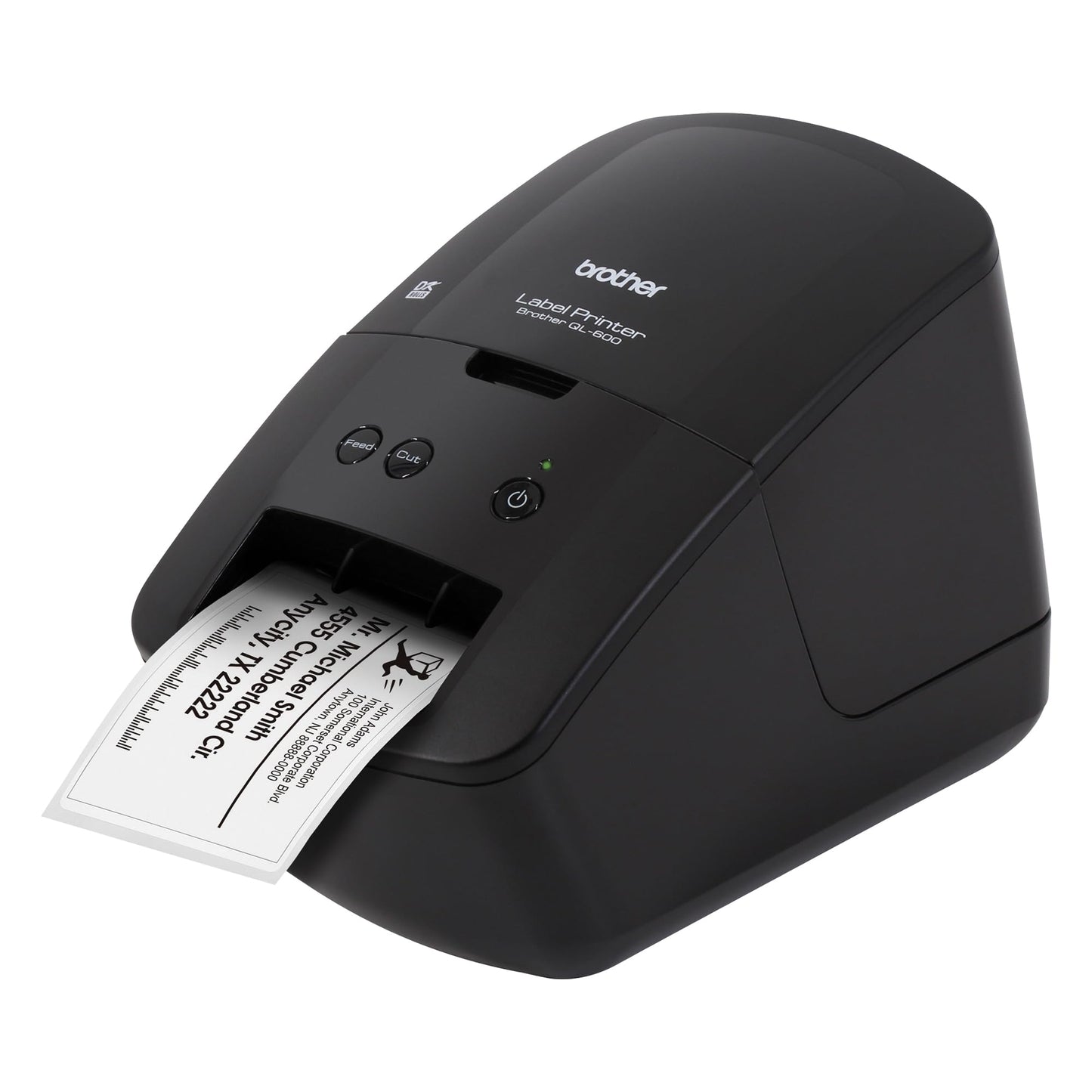 Brother Economic Desktop Label Printer QL-600, QL600, 2.4" Label Width Black