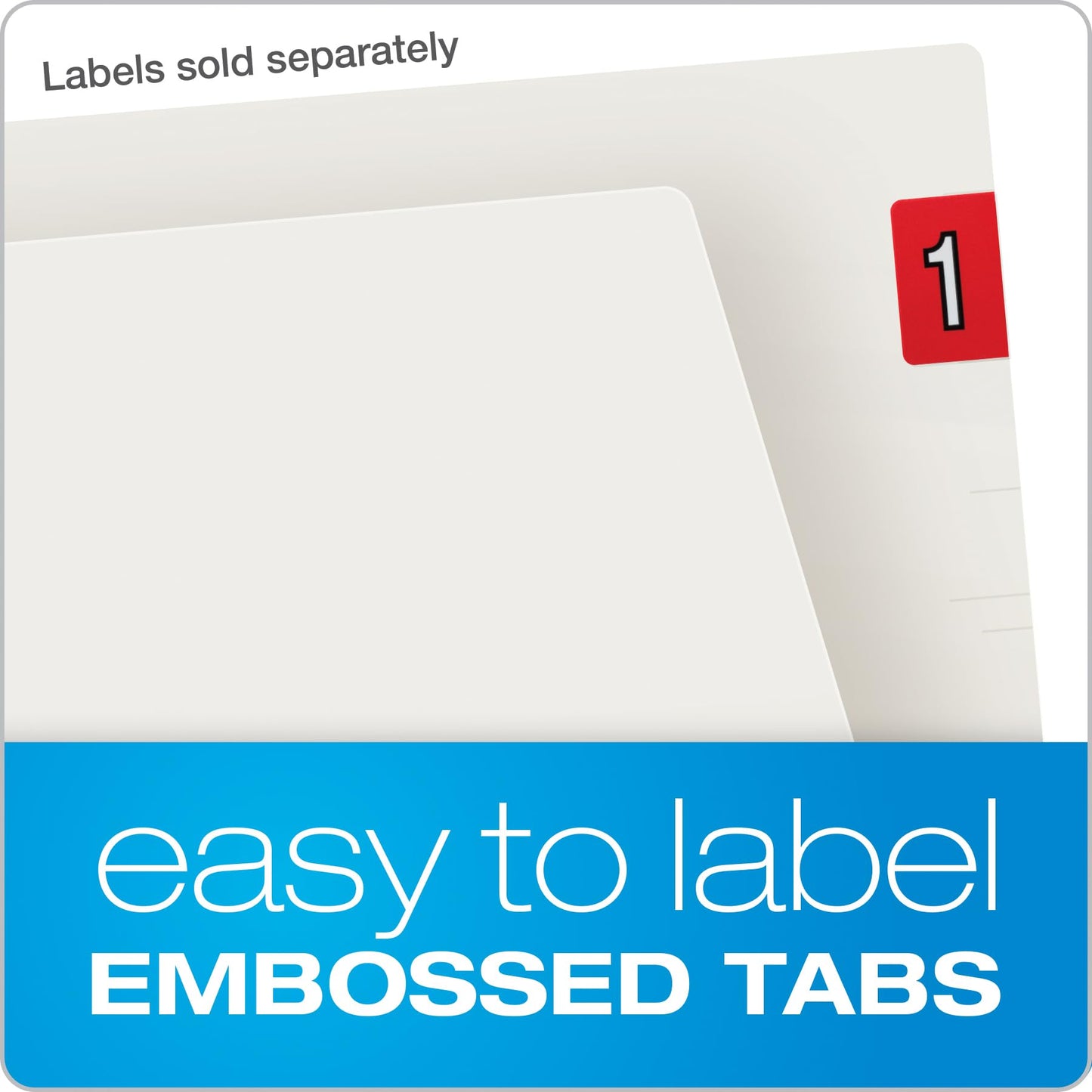 Pendaflex File Folders, End Tab, Reinforced Full Tab, Letter Size, Ivory, 100-Pack, Durable Paper File Organizers for High-Traffic Filing and Professional Use