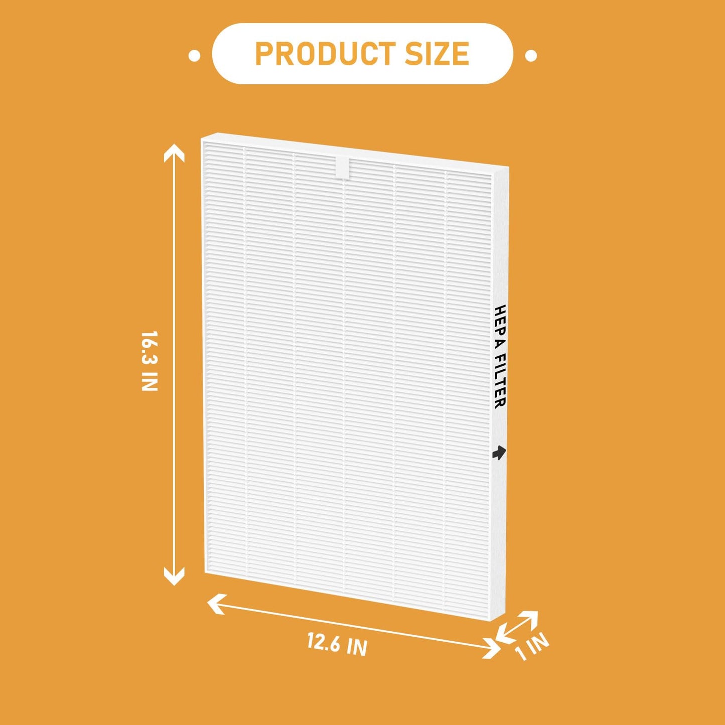 116130 True HEPA Replacement Filter H Compatible with Winix 5500-2 Air Cleaner Purifier and Models AM80, 4 Pack HEPA Filter only