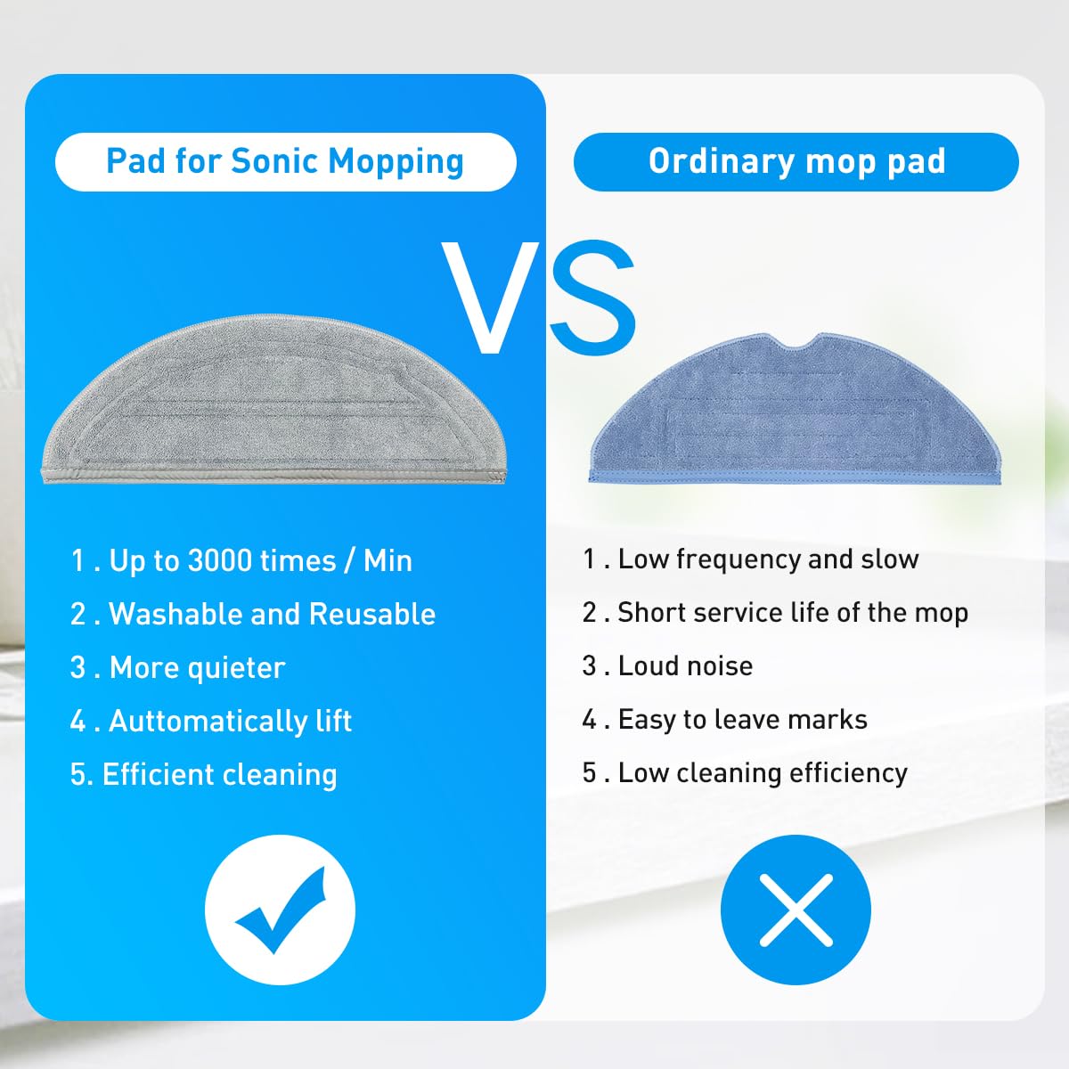 Home Times Vacuum Mop Replacement Pads for Roborock T7S T7S Plus S7/S7MaxV,S7 MaxV Plus Reusable Hard Floor Cloth Expert Wet Replacement Microfiber Soft Pad (4) …
