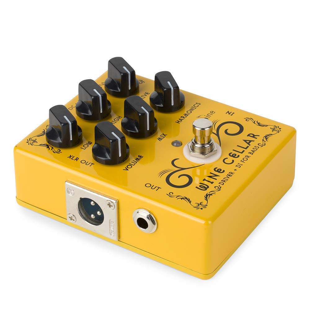 Caline CP-60 Wine Cellar Driver Guitar Effects Pedals Classic Tube Bass Amp Guitar Yellow Pedal