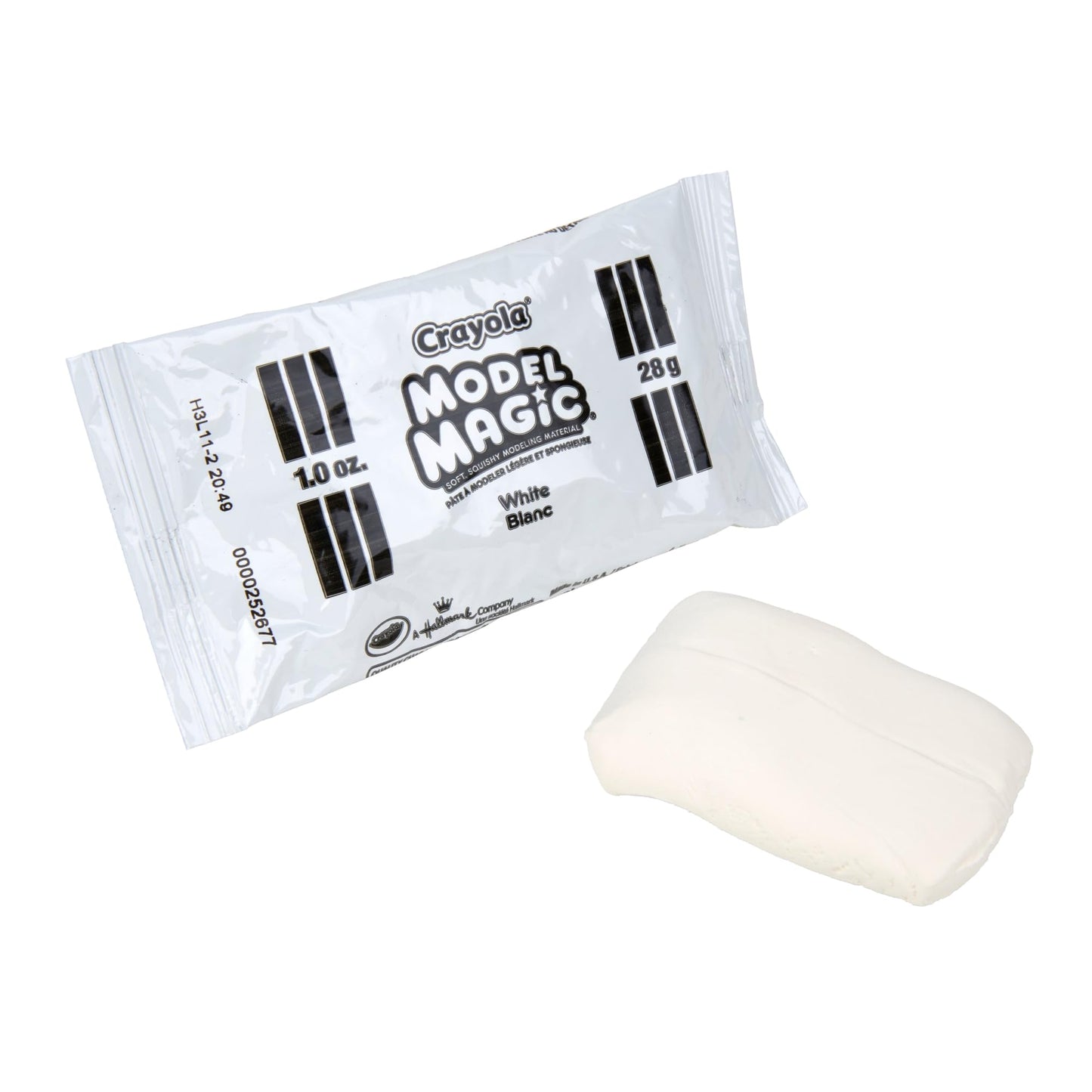 Crayola Model Magic White, Modeling Clay Alternative, Bulk School Supplies Classpack,75 Single Packs, 1 oz