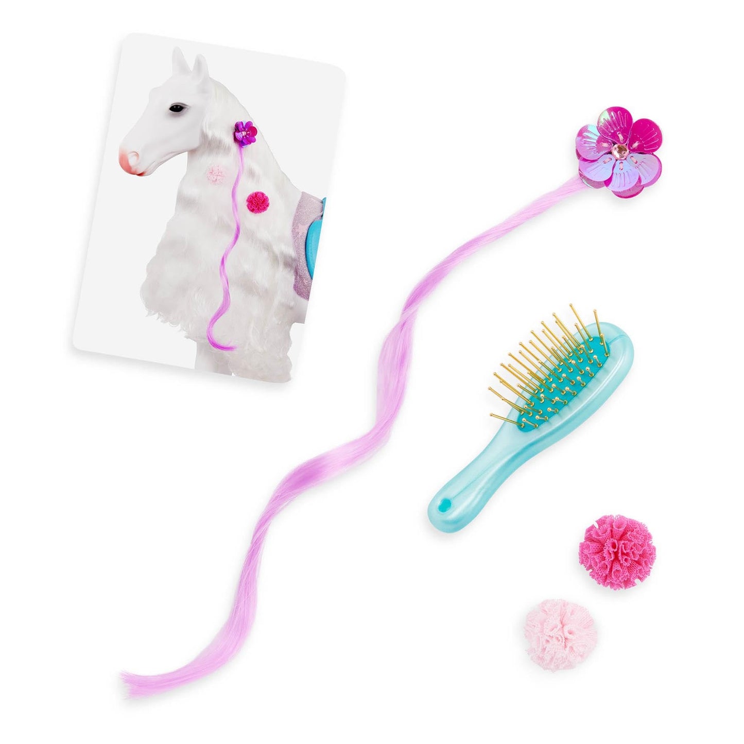 Our Generation – 20-Inch Toy Horse – Hair Styling Pieces – 18-Inch Doll Accessories – Pretend Play 3+ Years– Camarillo Hair Play Horse