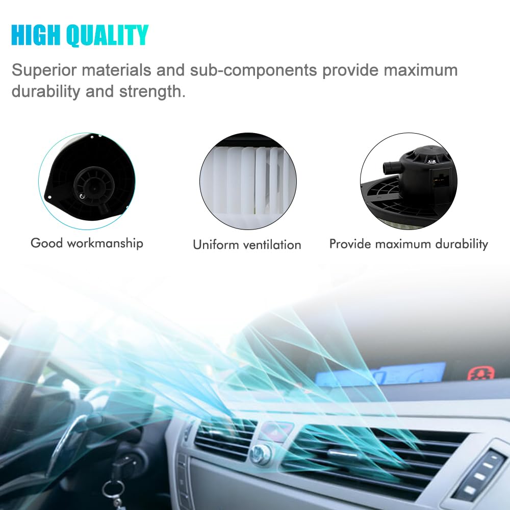 AC Heater Blower Motor Replacement Compatible with Mitsubishi Lancer 2008-2017, Outlander 2008-2018, Outlander Sport 2011-2017 Replaces # 700239, 7802A217