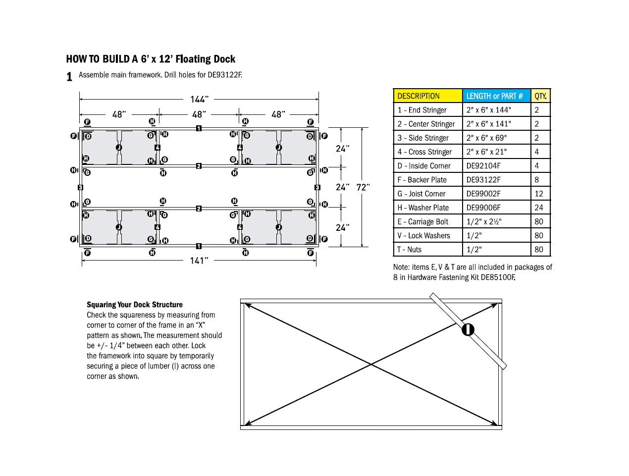 Dock Edge Inc. DE99013F Heavy Duty Chain Retainer