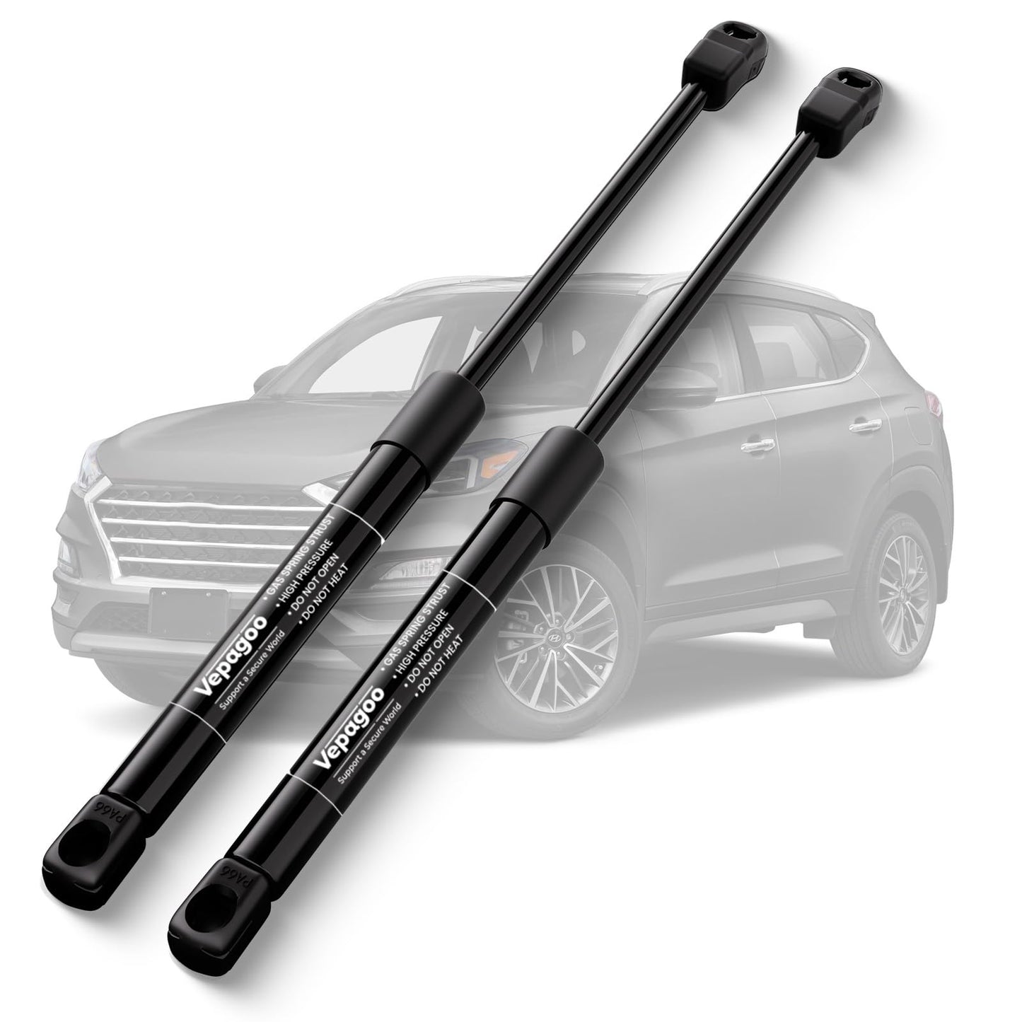 Vepagoo Rear Hatch Strut for Hyundai Tucson 2016 2017 2018 2019 2020 2021 Trunk Gas Shock Lift Support Tailgate liftgate 2Pcs Replacement Number: PM3710 81781D3000