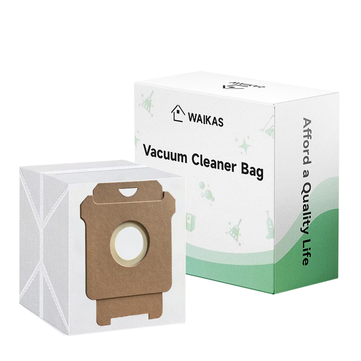 WAIKAS 18 Pack Vacuum Bags for iRobot Roomba 104 105 405 504 505 705 Combo 10 Max, i7+ i3+ i4+ i5+ i6+ i8+ j5+ j6+ j7+ j8+ j9+ s9+, i s j Series, for Roomba All Clean Base Automatic Dirt Disposal Bags
