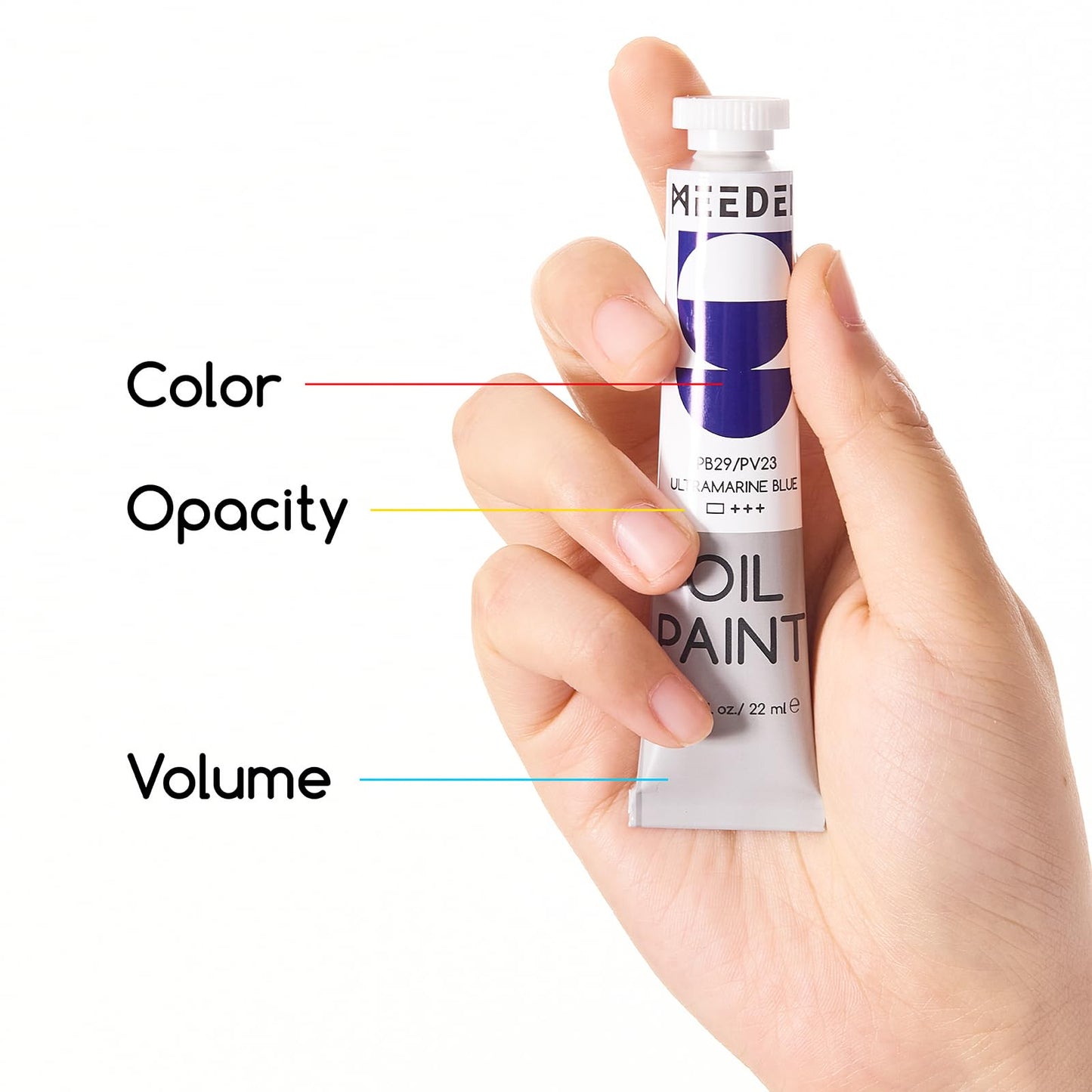 MEEDEN Oil Paint Set - Non-Toxic 24 x 22ml/0.74oz Oil Paints for Canvas Painting
