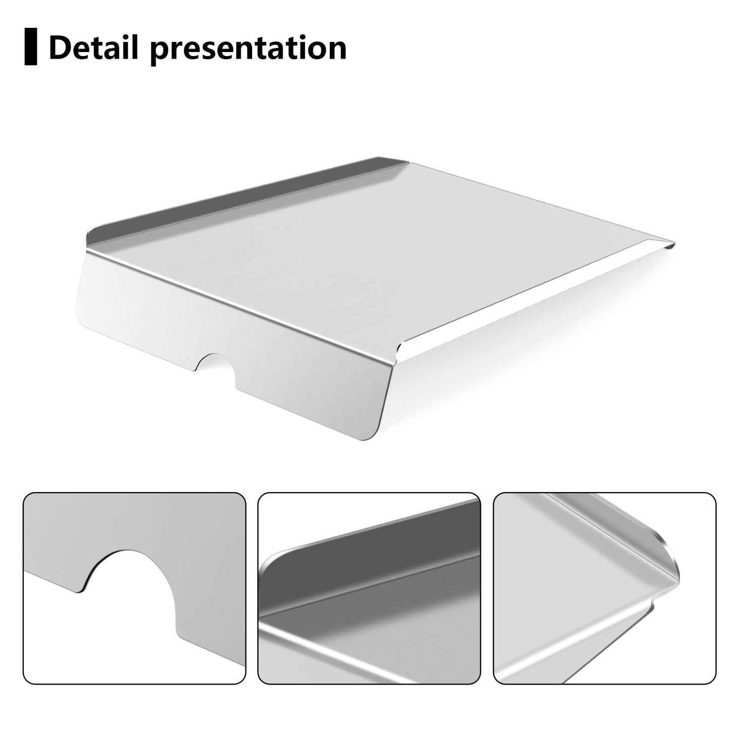 22" Stainless Steel Drip Pan Heat Baffle Replacement for Traeger 22 Series,Traeger Pro 575 Drip Tray,Traeger BAC012 BCA070 BBQ07C and Newer Lil' Tex,Lil' Tex Elite,Lil' Tex Pellet Smoker Grills Parts