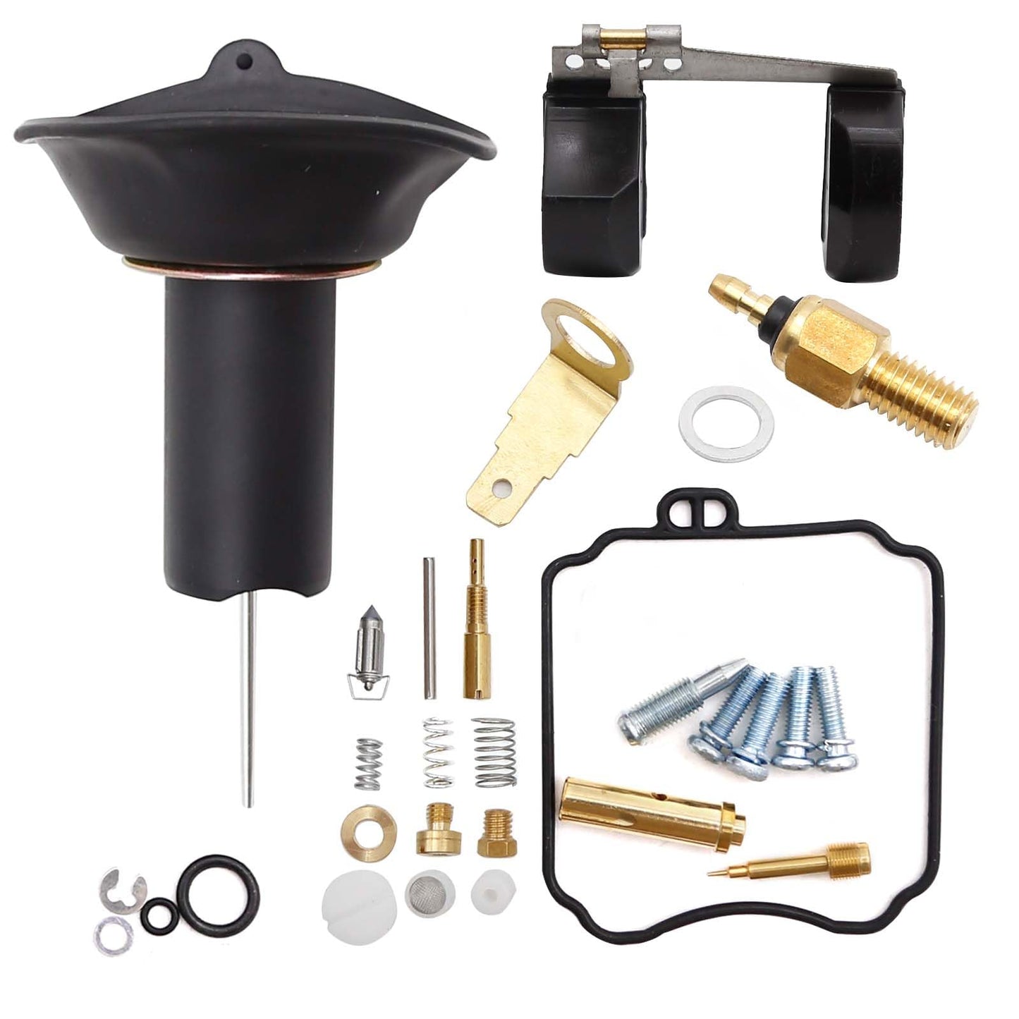 Anxingo Carburetor Repair Kit Replacement for Yamaha V-Star 650 XVS650 Custom XVS650A Classic 1998-2016, Carb Rebuild Kit Replacement for Yamaha V-Star 650 XVS650AT Silverado 2002-2010
