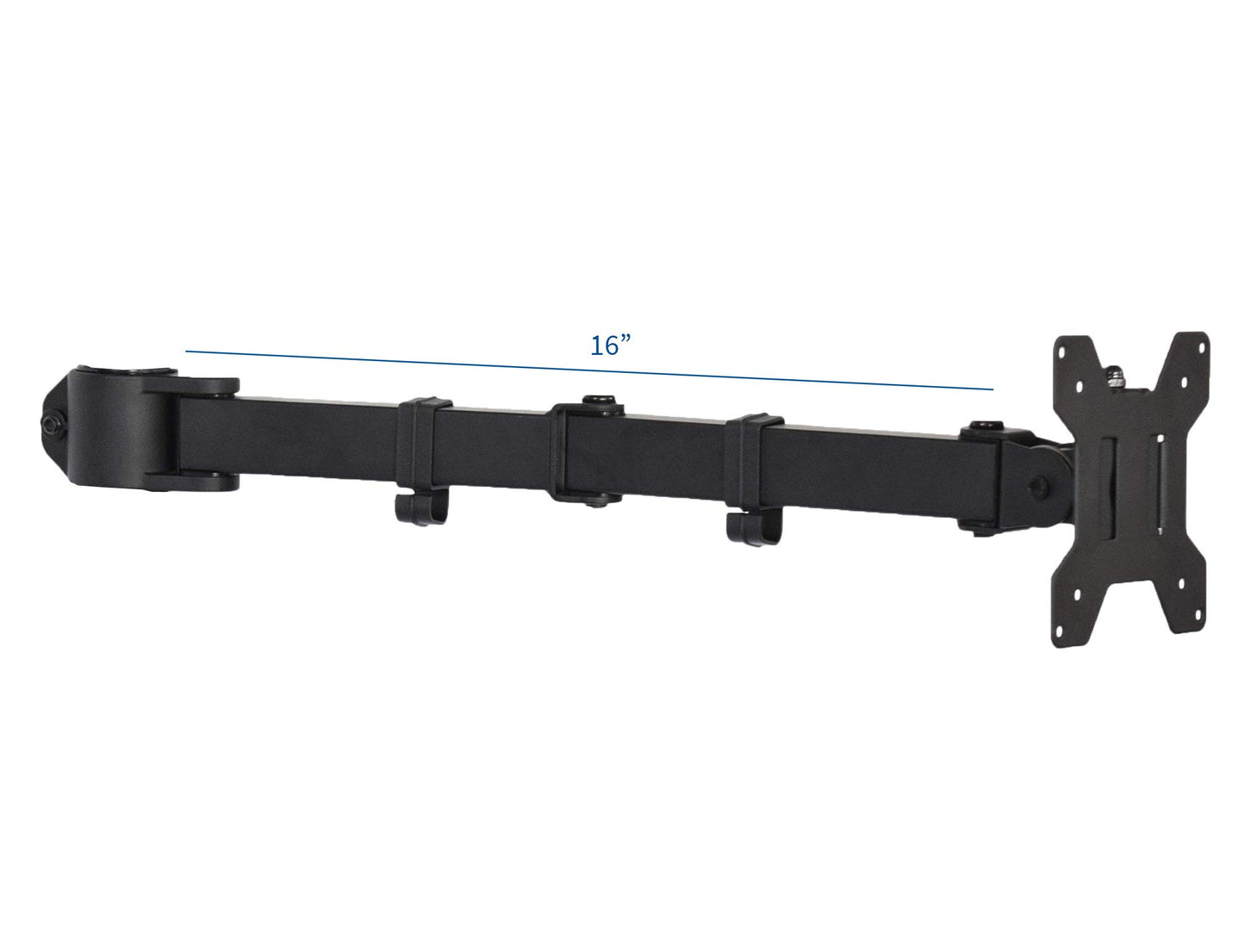 VIVO Fully Adjustable Single Monitor Arm for Desk Mount Stand, Monitor Arm for 1 Screen up to 27 inches, Black, PT-SD-AM01A