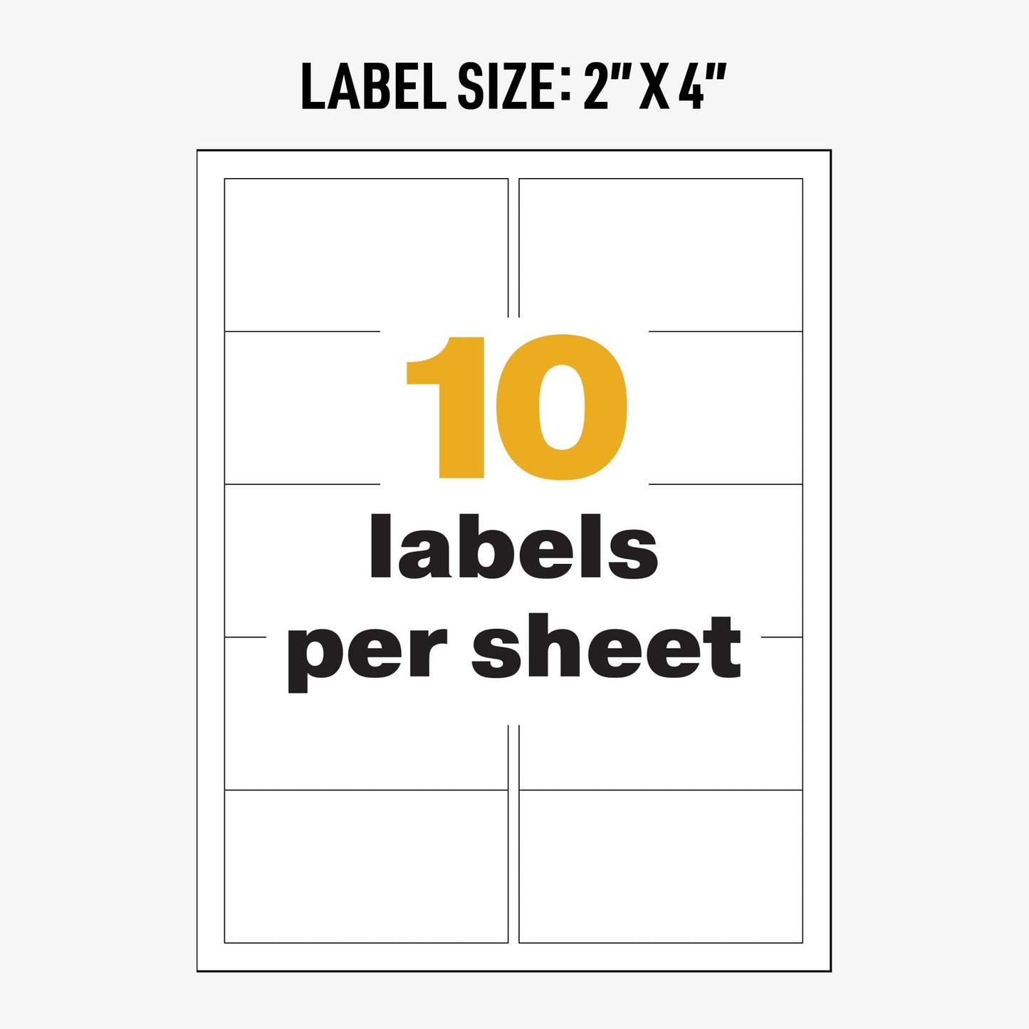 UltraDuty GHS Chemical Labels for Laser Printers, 2" x 4"