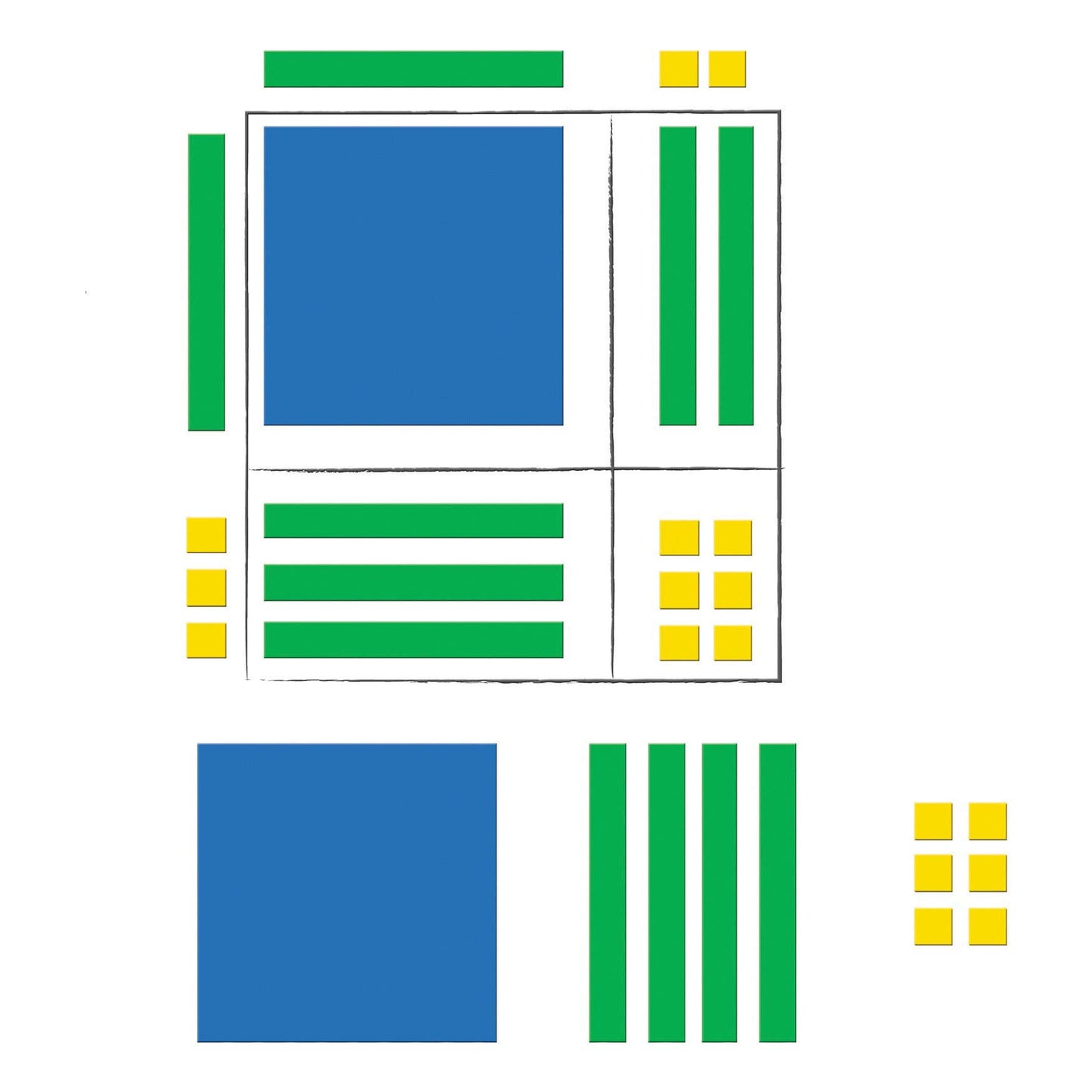 Learning Resources LER7641 Magnetic Algebra Tiles