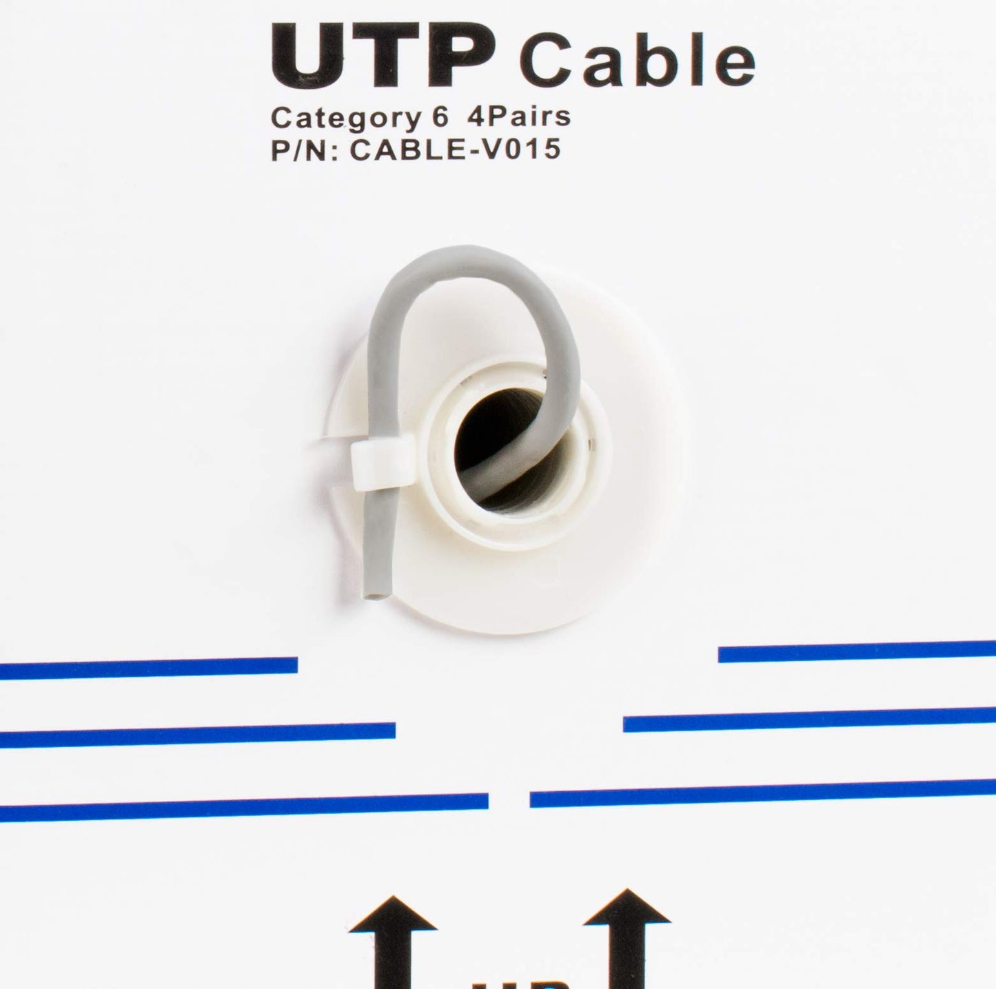 VIVO 250ft Bulk Cat6 Wire, CCA Ethernet Cable, 23 AWG, UTP Pull Box, LAN Network, Gray, CABLE-V015