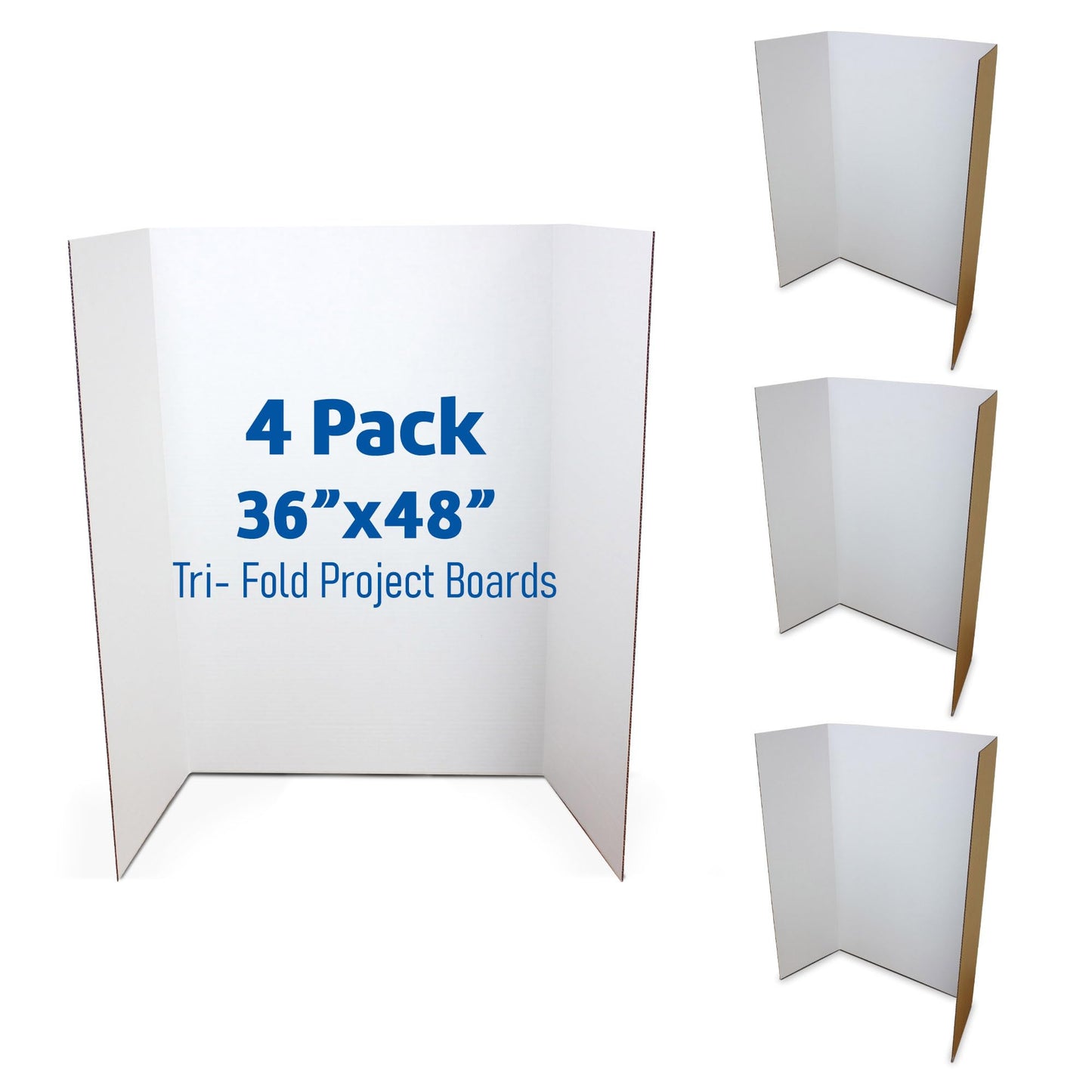 Flipside Products 36x48 1 Ply White Project Board, Pack of 4 (18042)