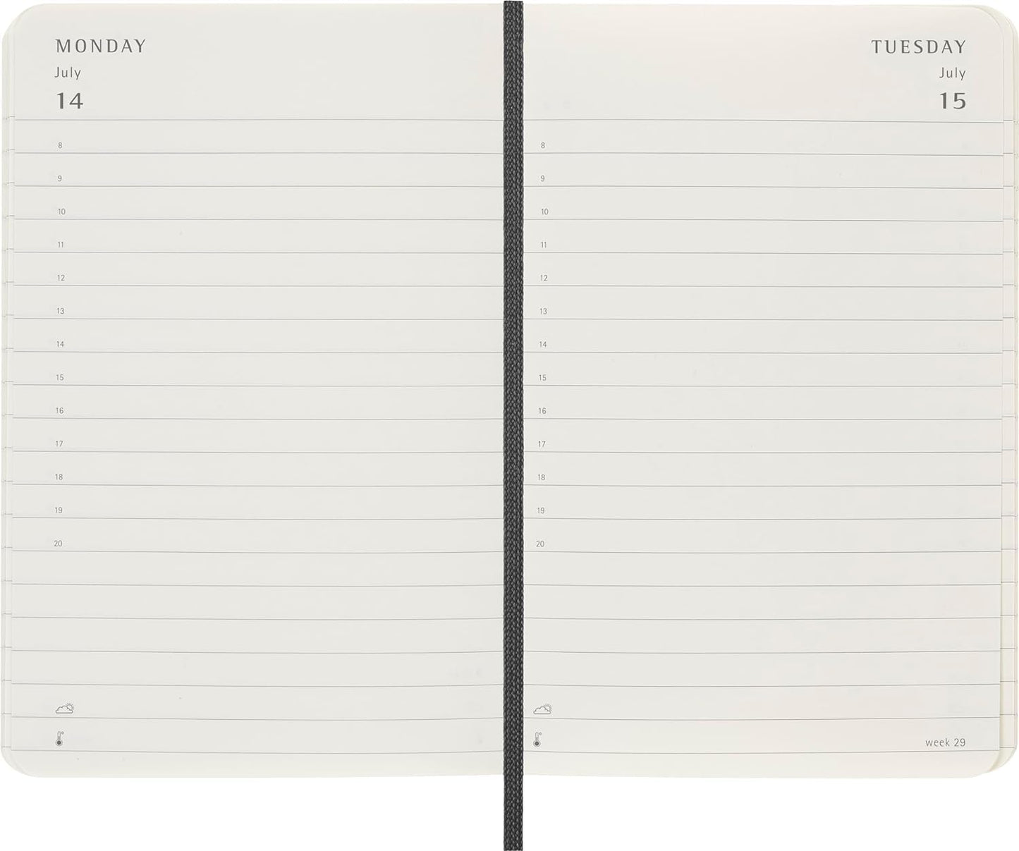 Moleskine Classic 12 Month 2025 Daily Planner, Soft Cover, Pocket (3.5" x 5.5"), Black, 400 pages