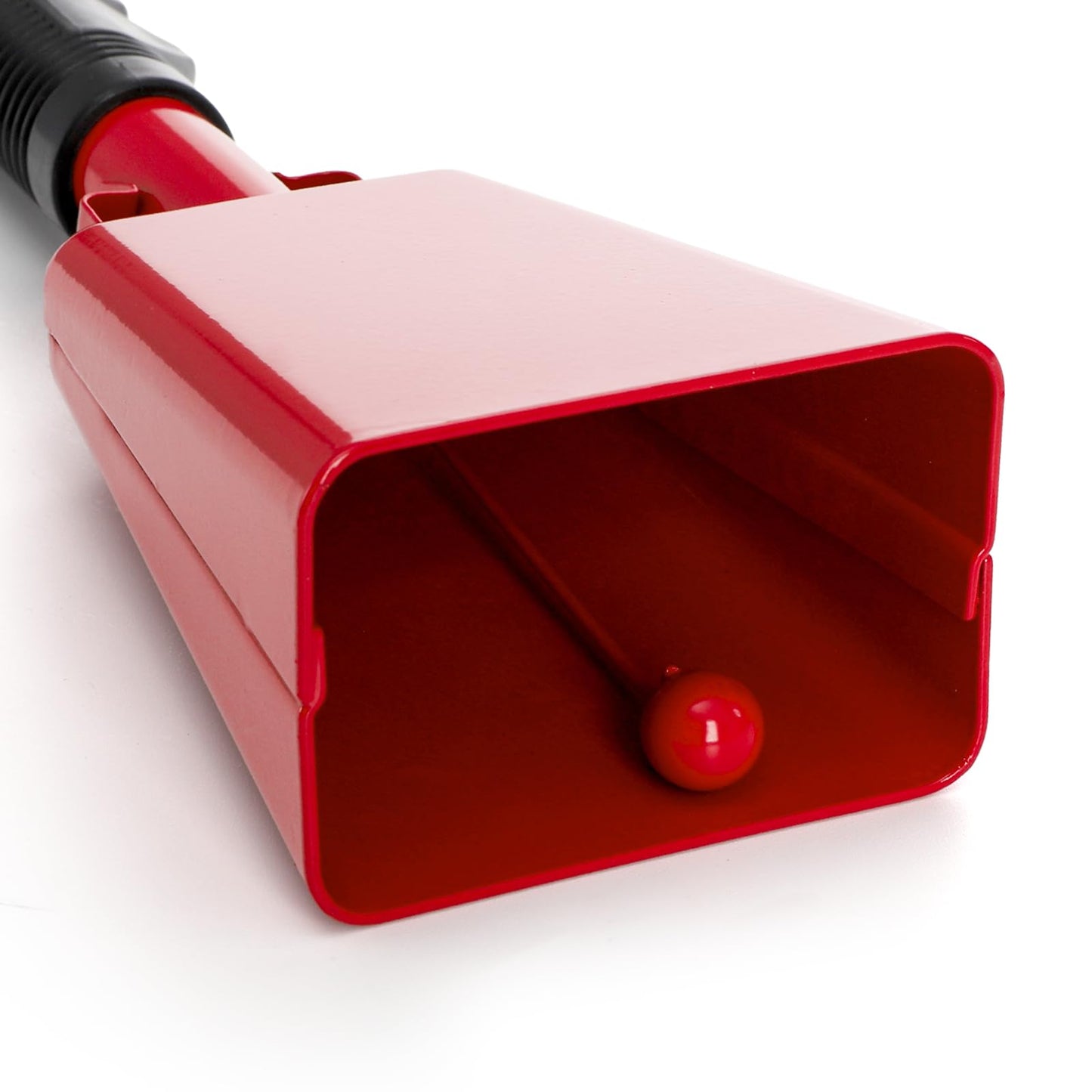 Peohud 6 Pack Cowbell with Handle, 10 Inch Loud Cheering Cow Bell for Sports Events, Red Steel Noise Makers for Football Games, Stadiums, Party, Percussion Musical Instruments