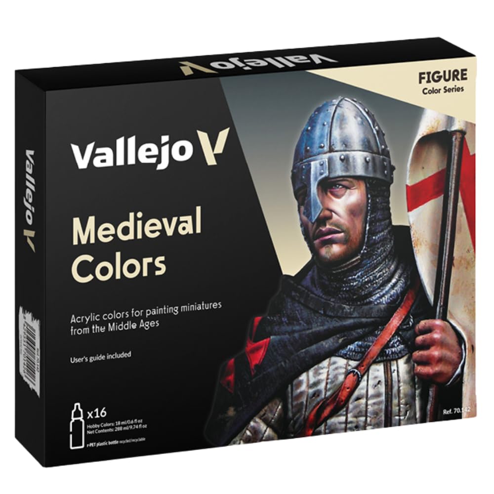Vallejo Medieval Colors Paint Set, 17ml