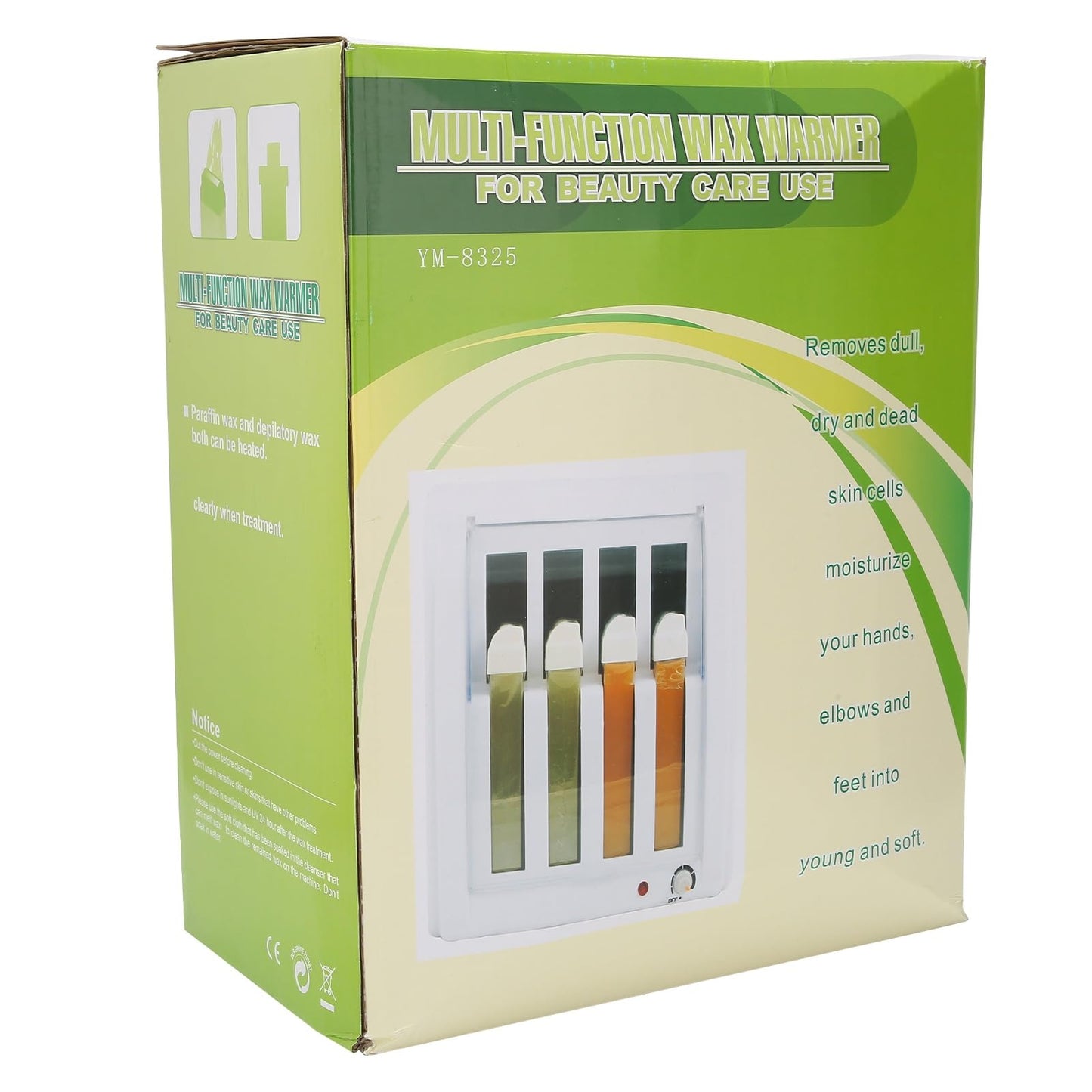 Professional Electric Wax Heater, Quick Heating, No Viscous, Salon and Home Use Salon Roll on Wax Heater Wax Warmer ((Without Wax) Plug 110v)