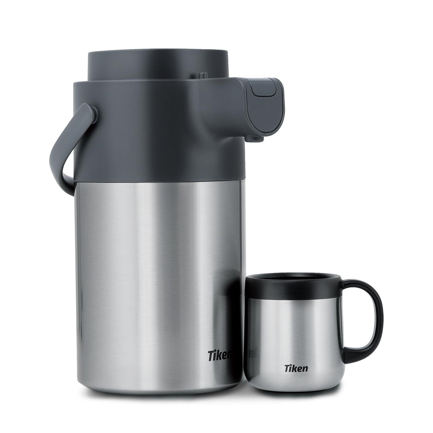 Airpot Coffee Dispenser with Pump - Thermal Coffee Carafes for Keeping Hot - Beverage Dispenser - 102oz/3L - Stainless Steel Insulated Coffee Thermos Carafe
