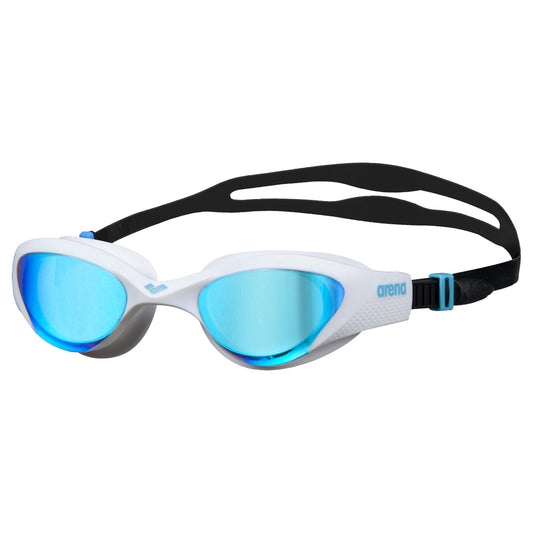 Arena Unisex Adult The One Swim Goggles for Men and Women Watertight Fit Orbit-Proof Seals Anti-Fog Coated Mirror Lens, Blue/White/Black