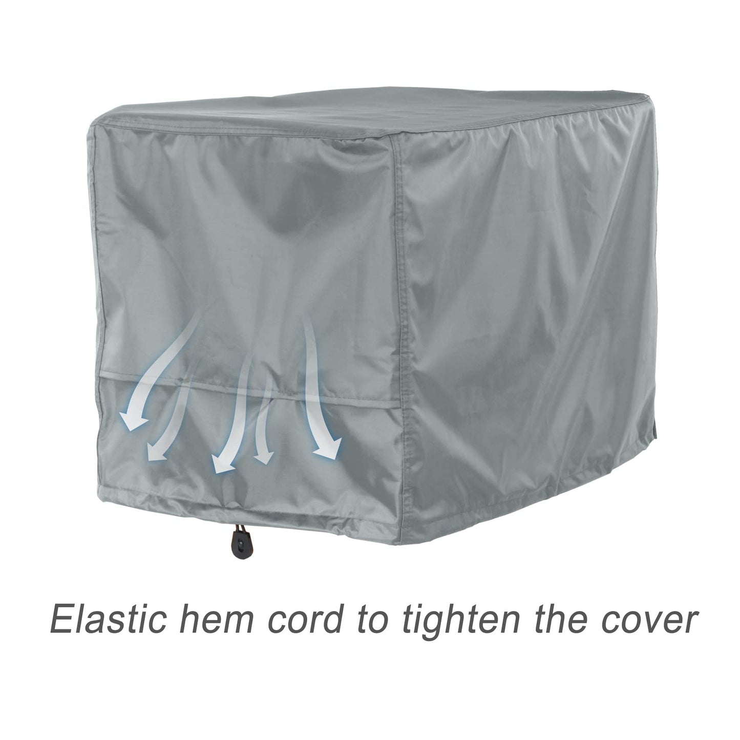 Porch Shield Waterproof Universal Generator Cover 38 x 28 x 30 inch - for Most Generators 5500-15000 Watt, Gray