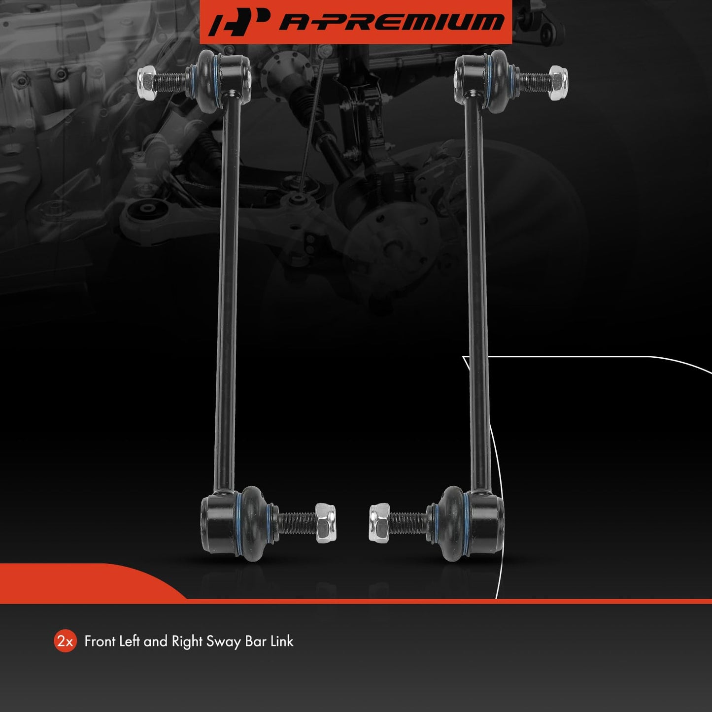A-Premium Sway Bar Link Replacement for Fiat 500 2012-2019, Front Left and Right, A Set of 2