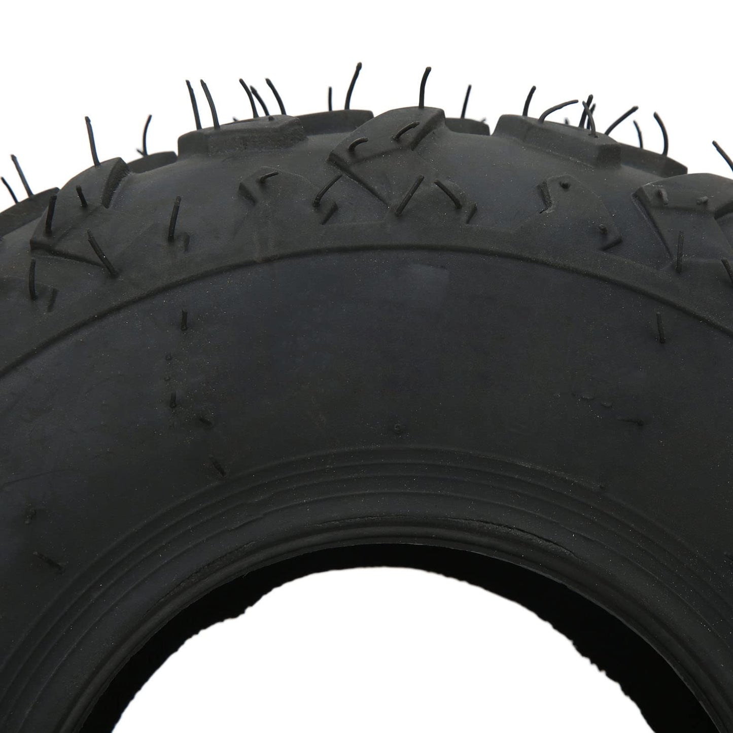 145/70-6 Tire Knobby Tread Rubber 4 Ply Rating Front Rear Abrasion Resistant ATV Tubeless Tire 24 PSI for Quad Go Karts