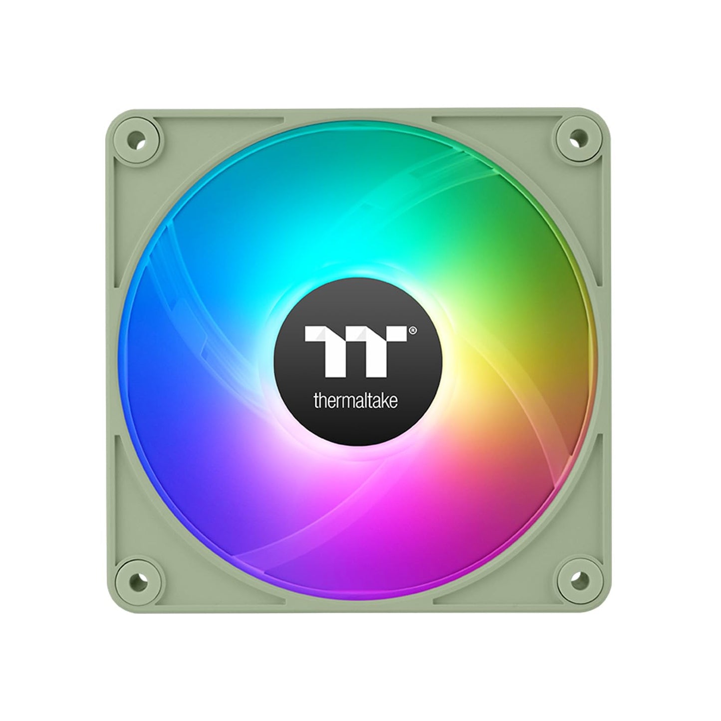 Thermaltake CT120 EX ARGB Sync PC Cooling Fan Matcha Green (3-Fan Pack), Magnetic Connection, 5V Motherboard Sync, 16.8 Million Colors 9 Addressable LEDs, 120 mm Case/Radiator Fan, CL-F196-PL12MG-A
