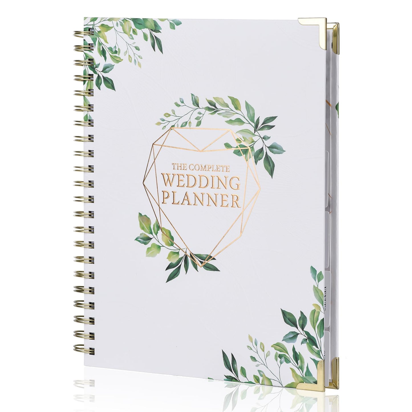 CHSEEO Wedding Planner Book and Organizer for Bride, Wedding Planning Binder with Tabs, Checklists, Countdown Calendar & Pocket, Engagement Unique Gifts for Couples, Bridal Wedding Planners Essentials
