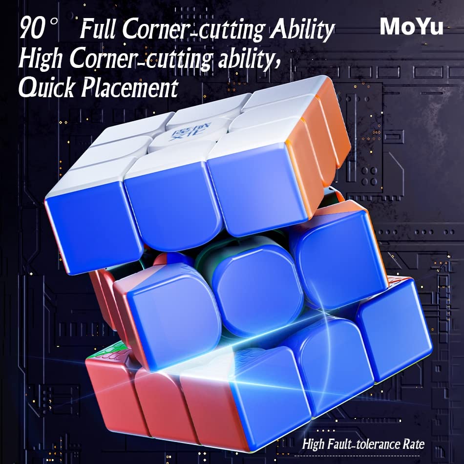 Bukefuno MoYu WeiLong WRM V9 MagLev Ball-Core UV 3x3 Version Magnetic Speed Cube WeiLong WR M V9 Ball-Core UV Stickerless Magic Puzzle 3x3x3 Cube WR M V9（WeiLong V9 Ball-Core UV Coated Version） Cubes